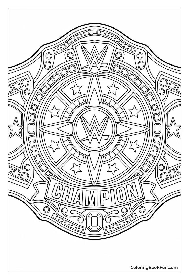 Spinner Wwe Championship Belt Detail