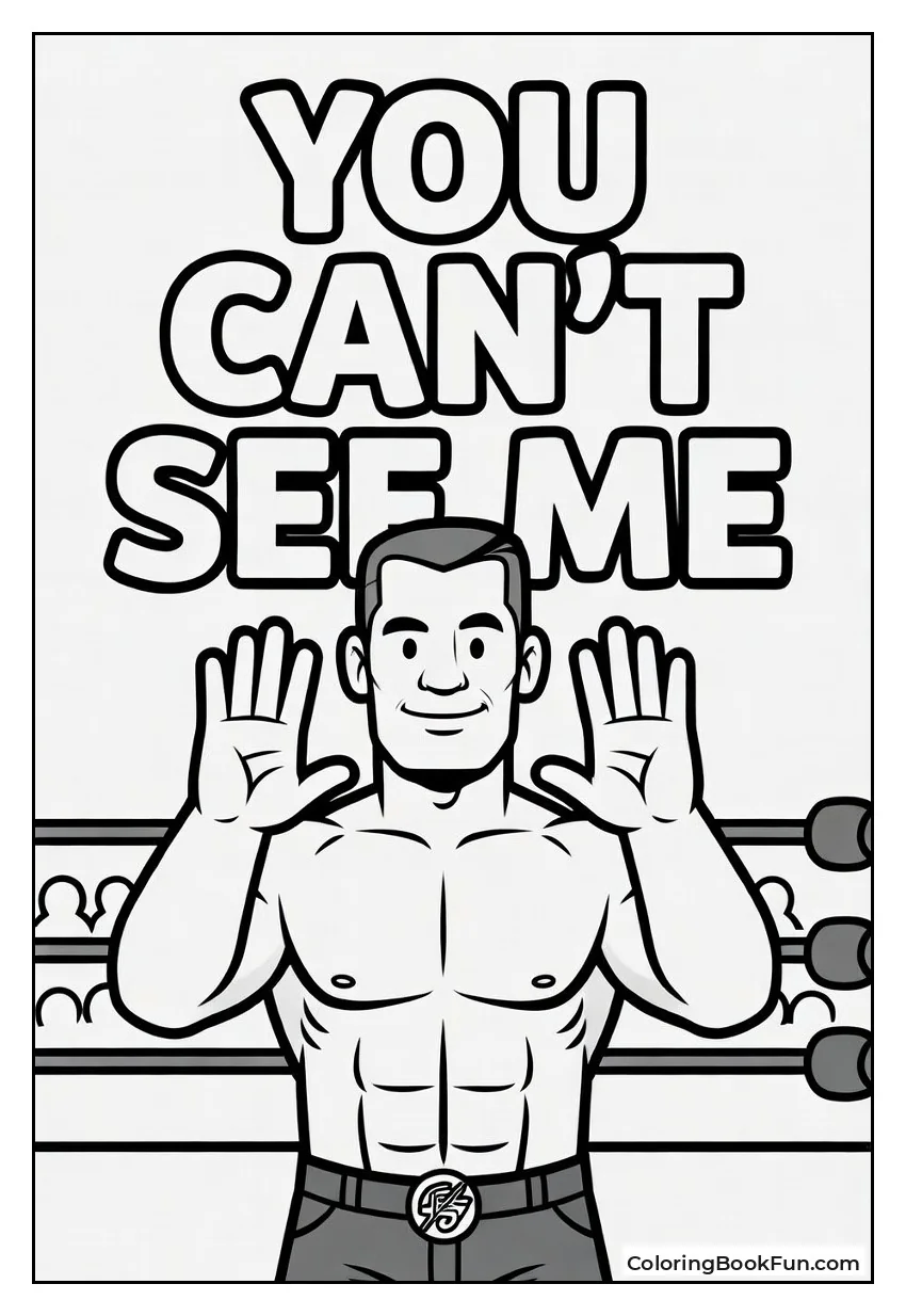 John Cena Doing You Can't See Me