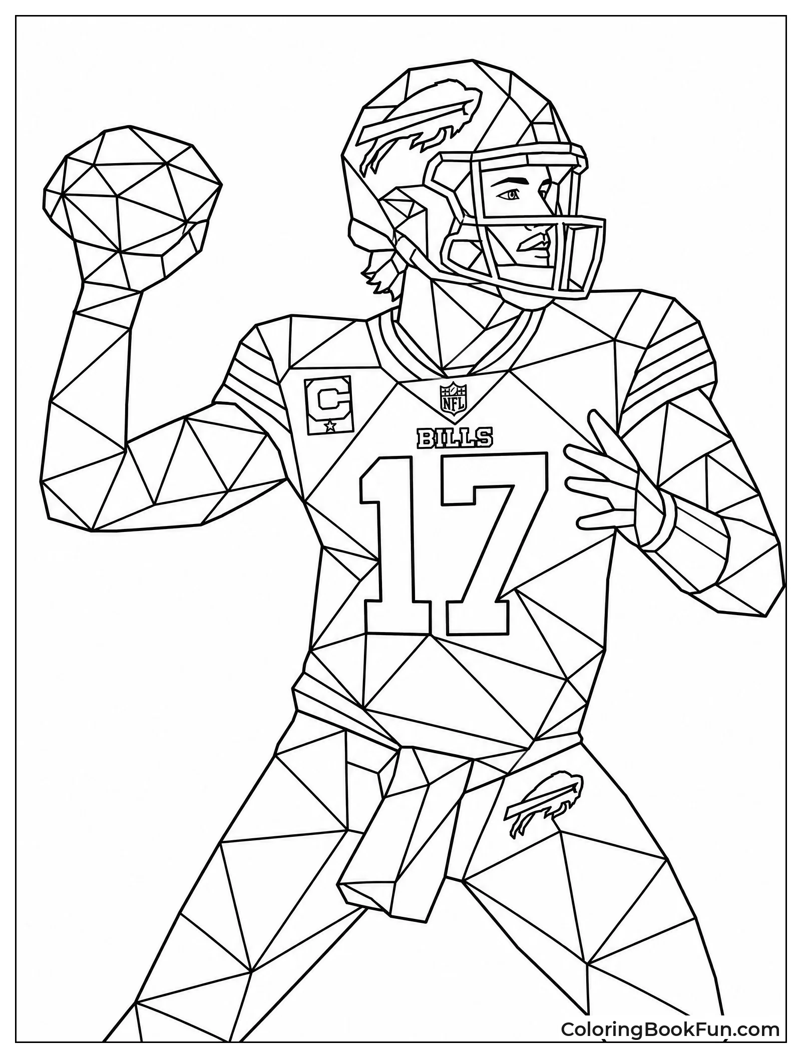 Geometric Shapes Form Josh Allen