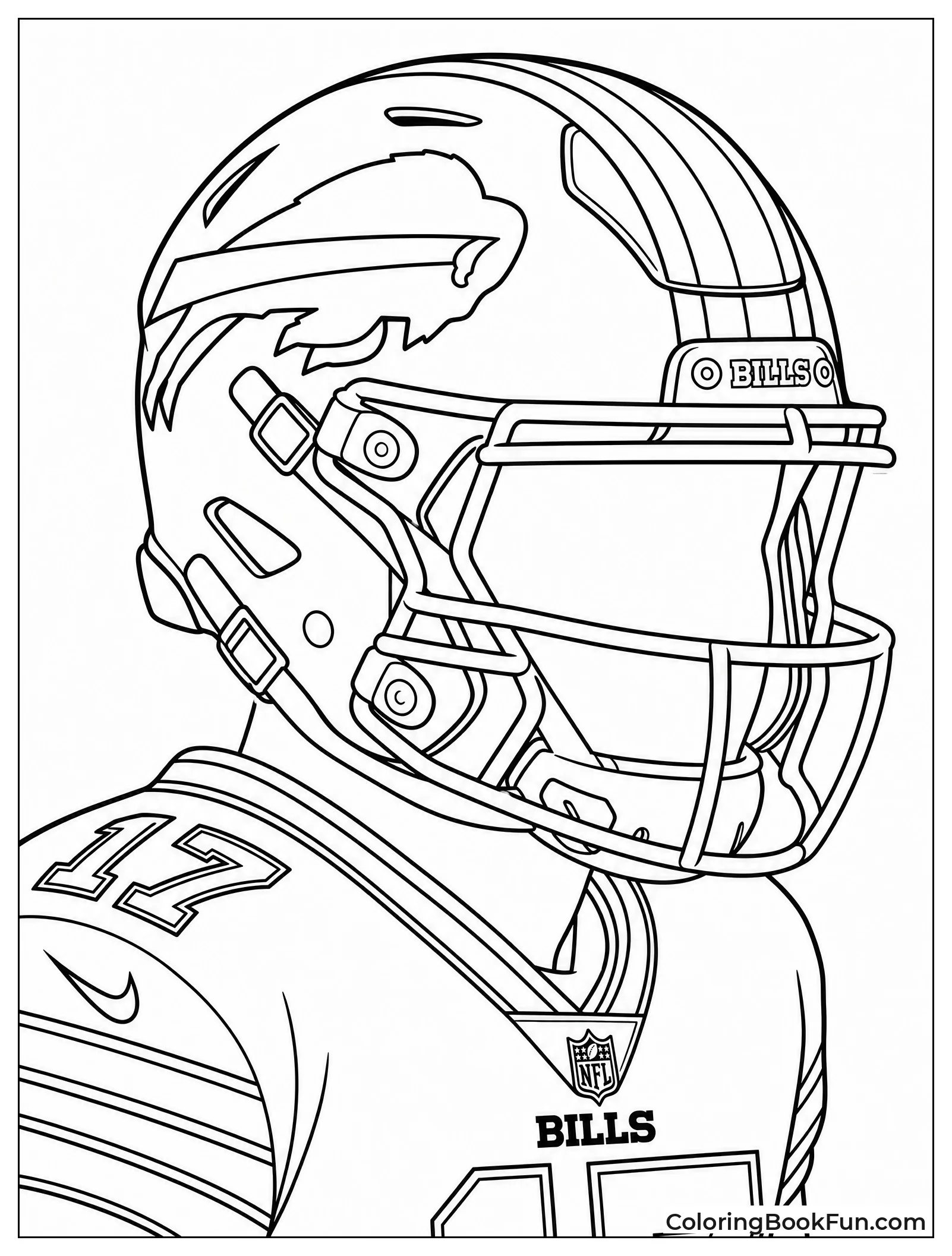 Close Up of Allen Helmet