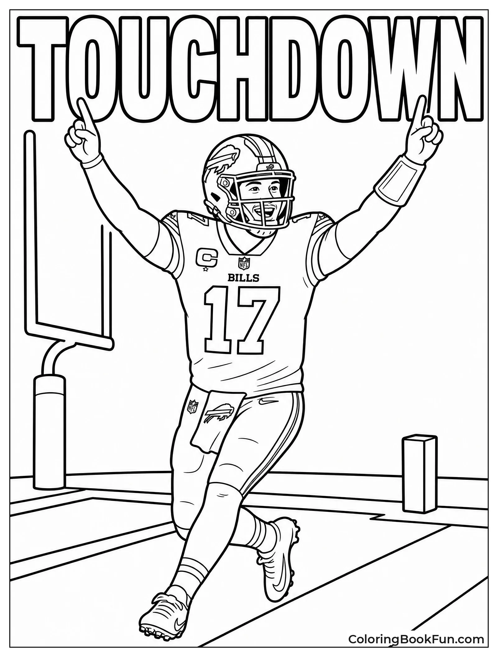 Josh Allen Celebrates His Touchdown