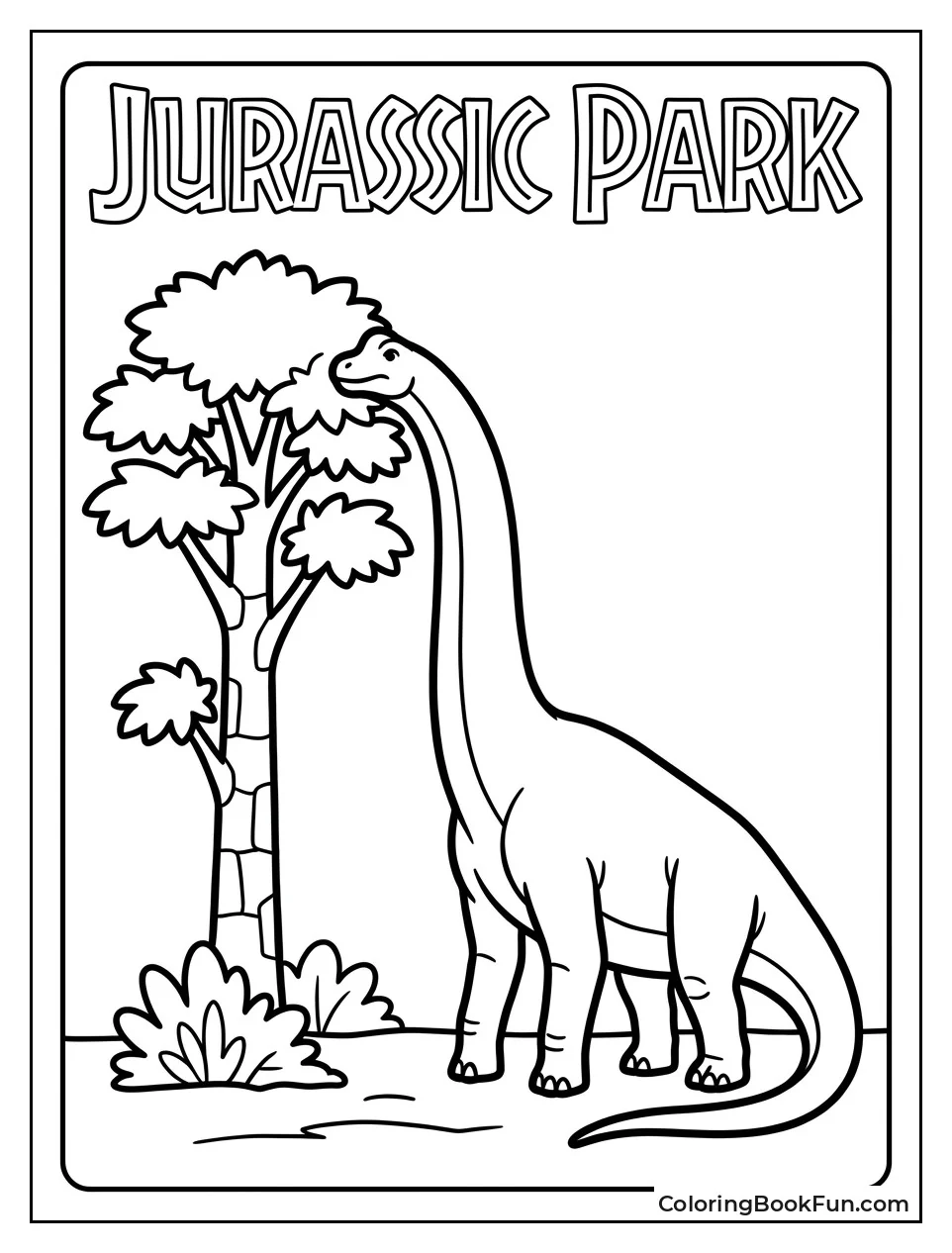 Brachiosaurus Eating Tall Leaves