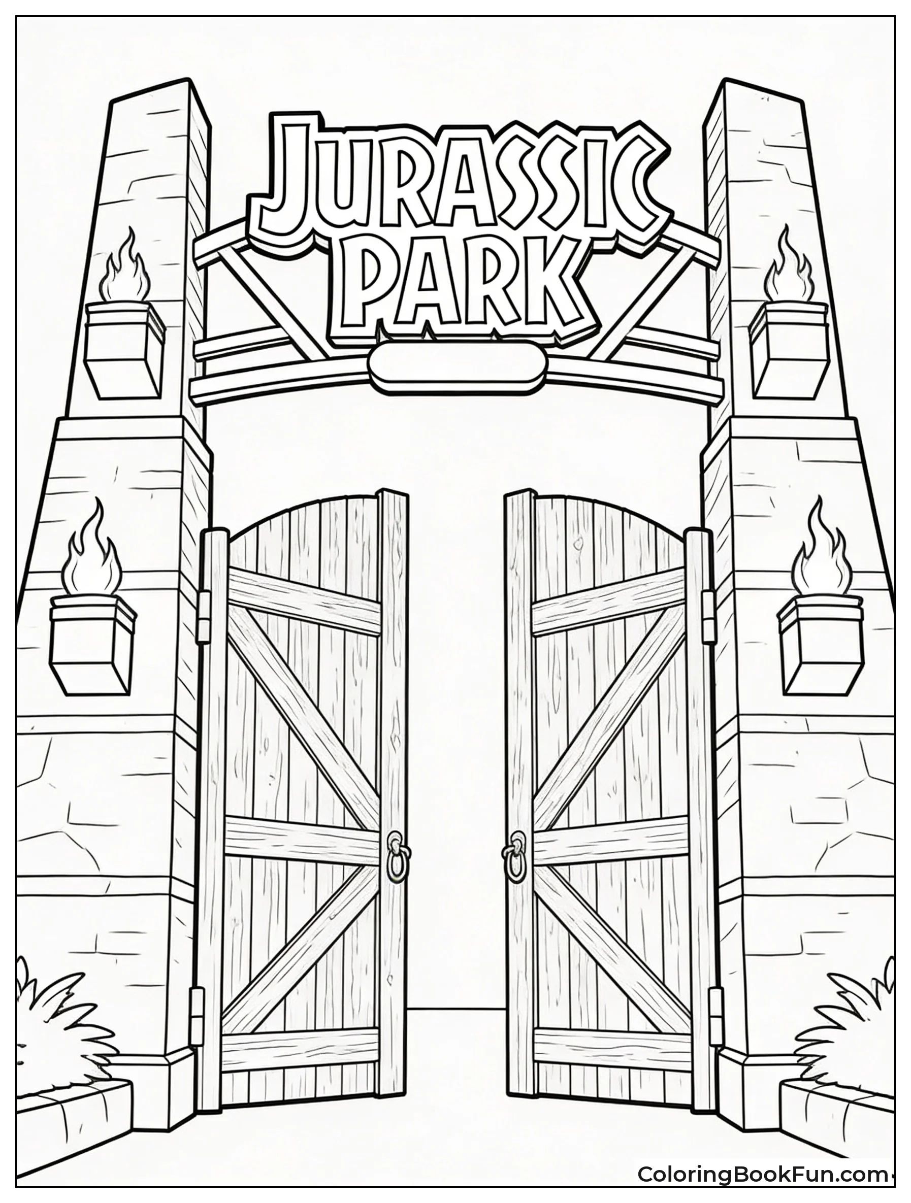 Jurassic Park Gates Open