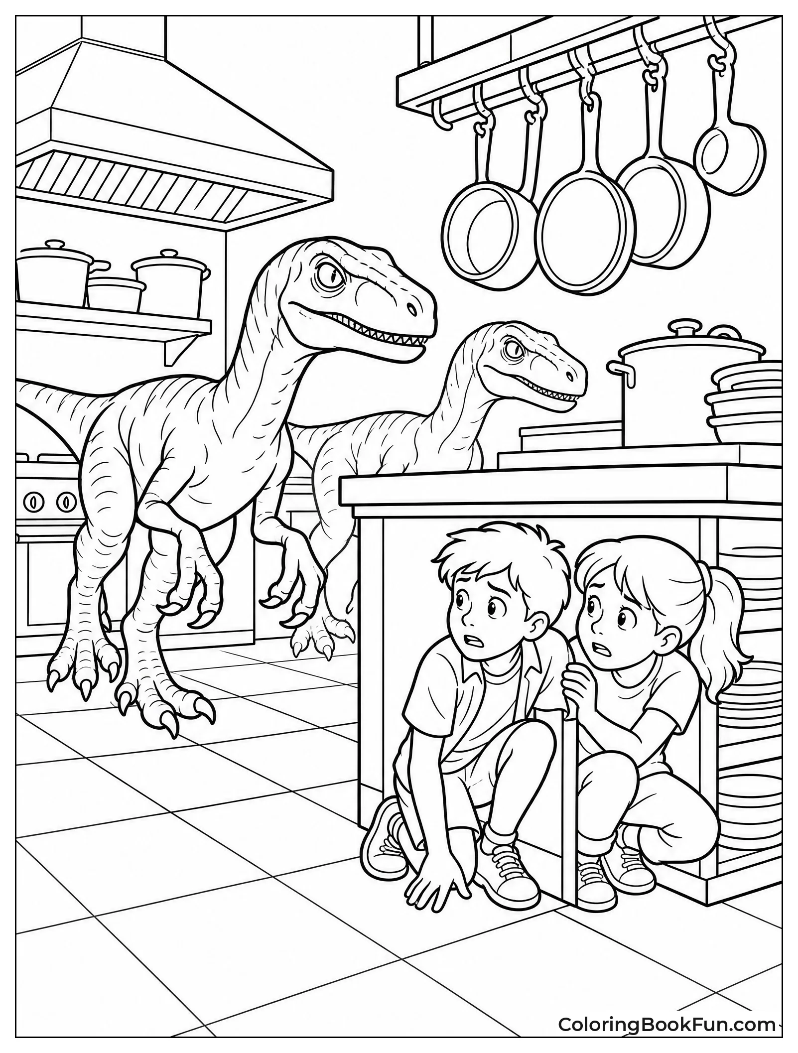 Raptors Sneaking Through the Kitchen