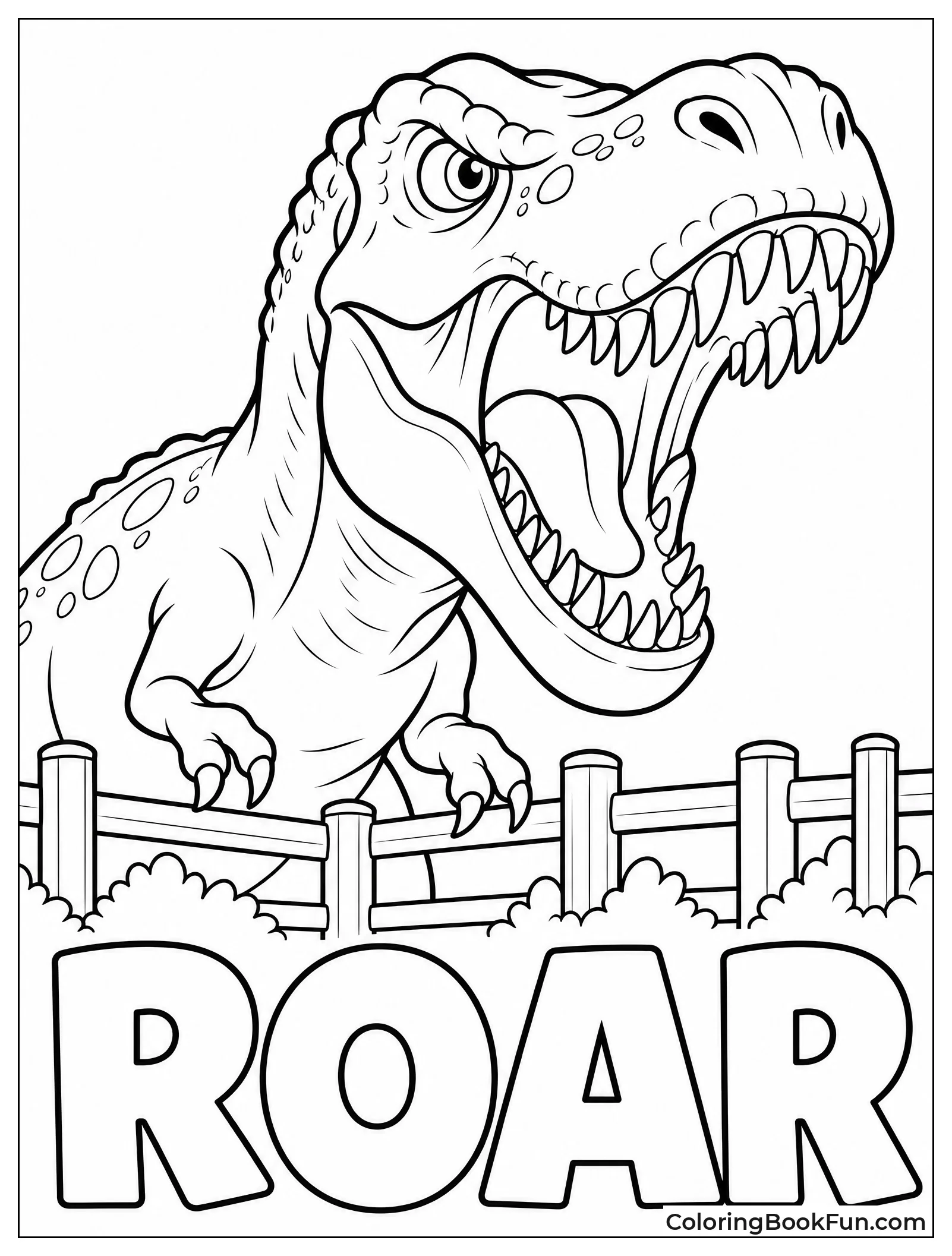 T Rex Roaring Loudly