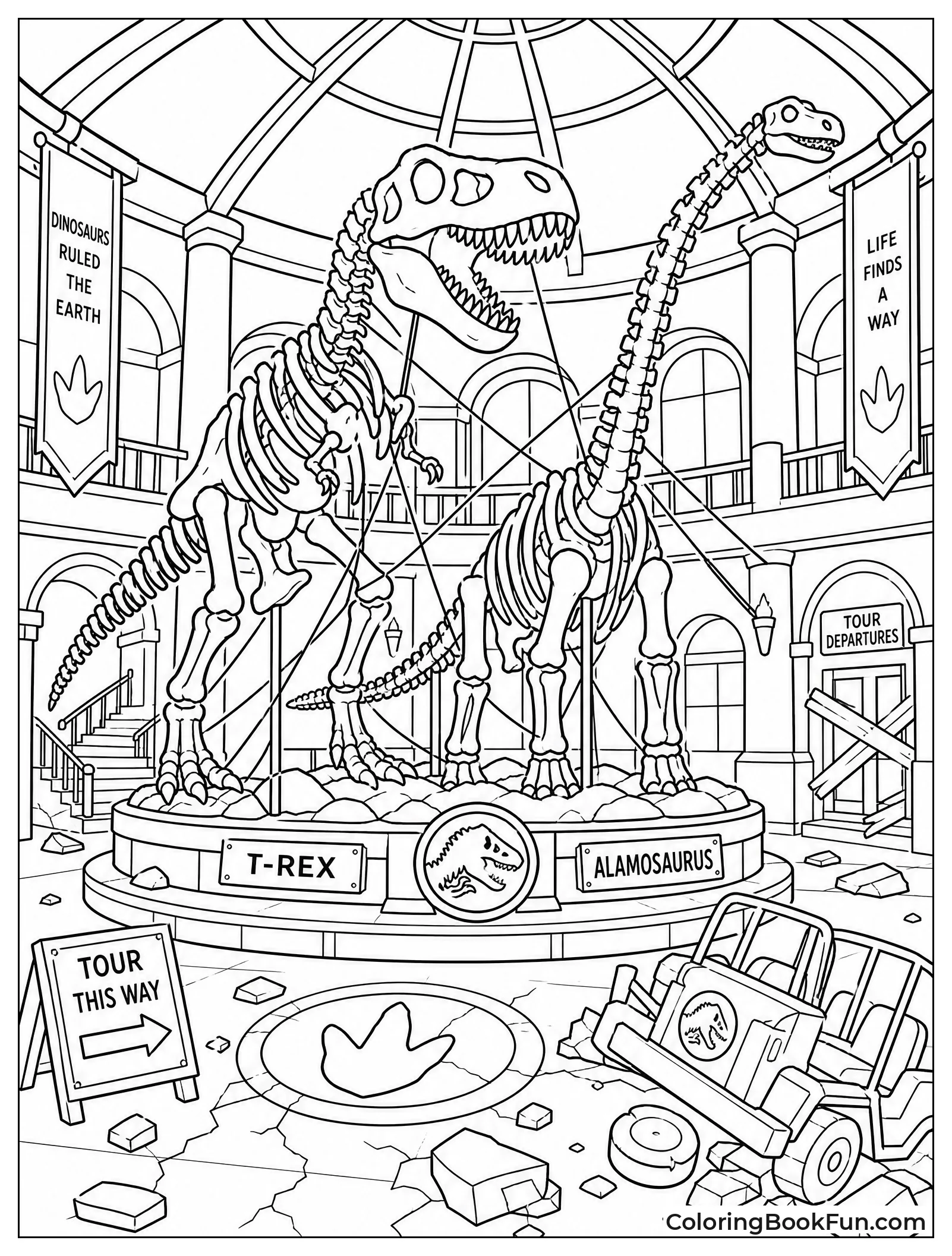 Skeletons in Visitor Center