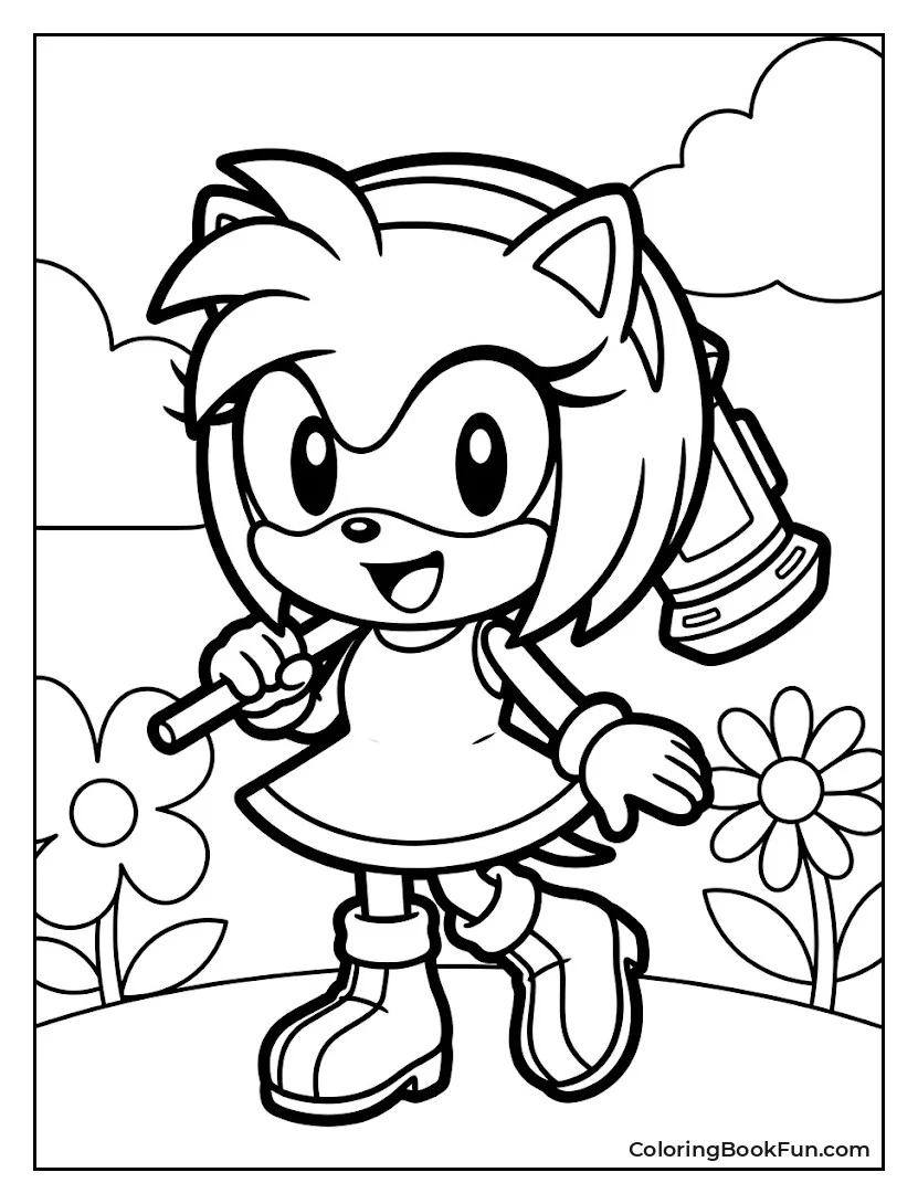 Cute Chibi Amy with Hammer