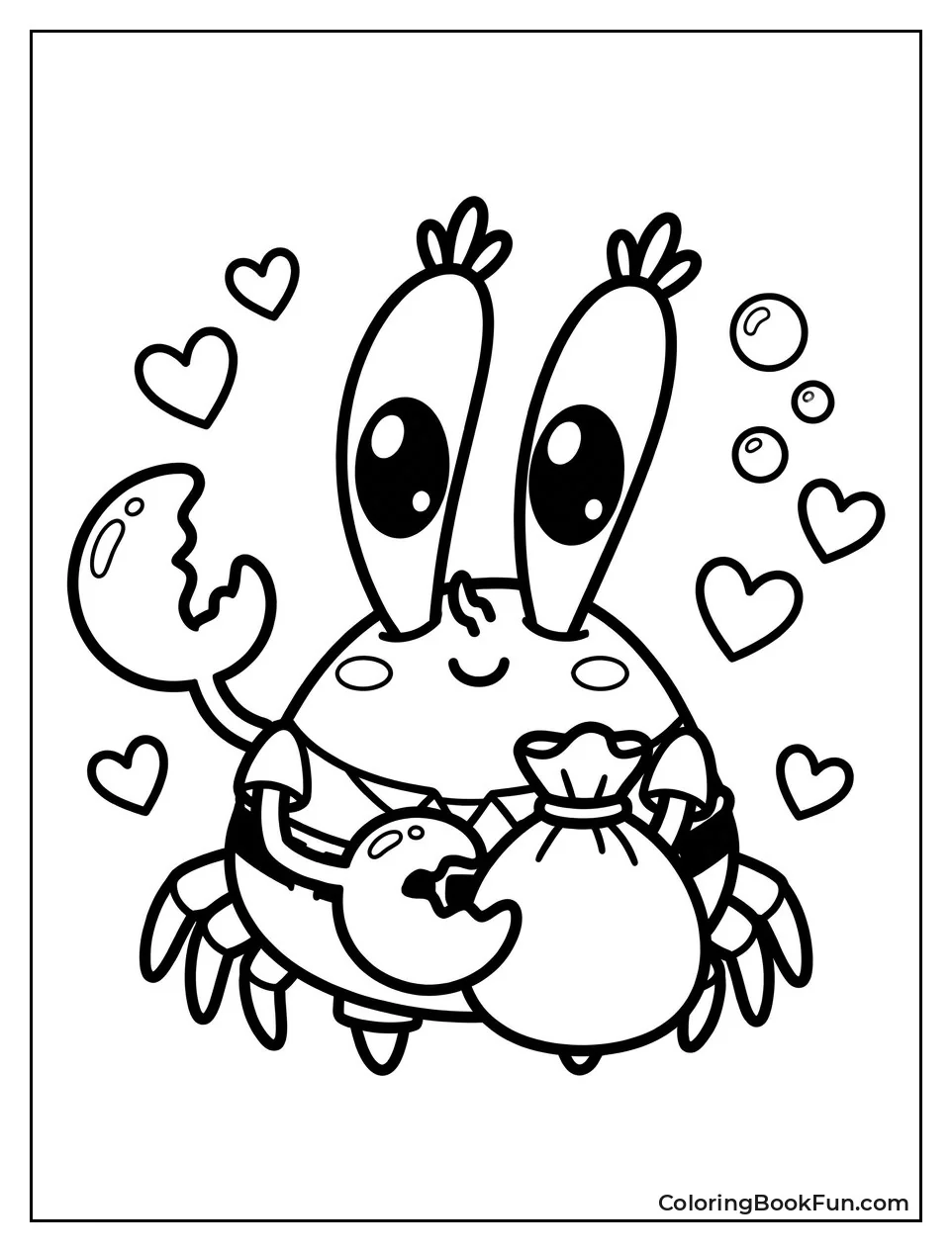 Cute Kawaii Mr Krabs Smiling