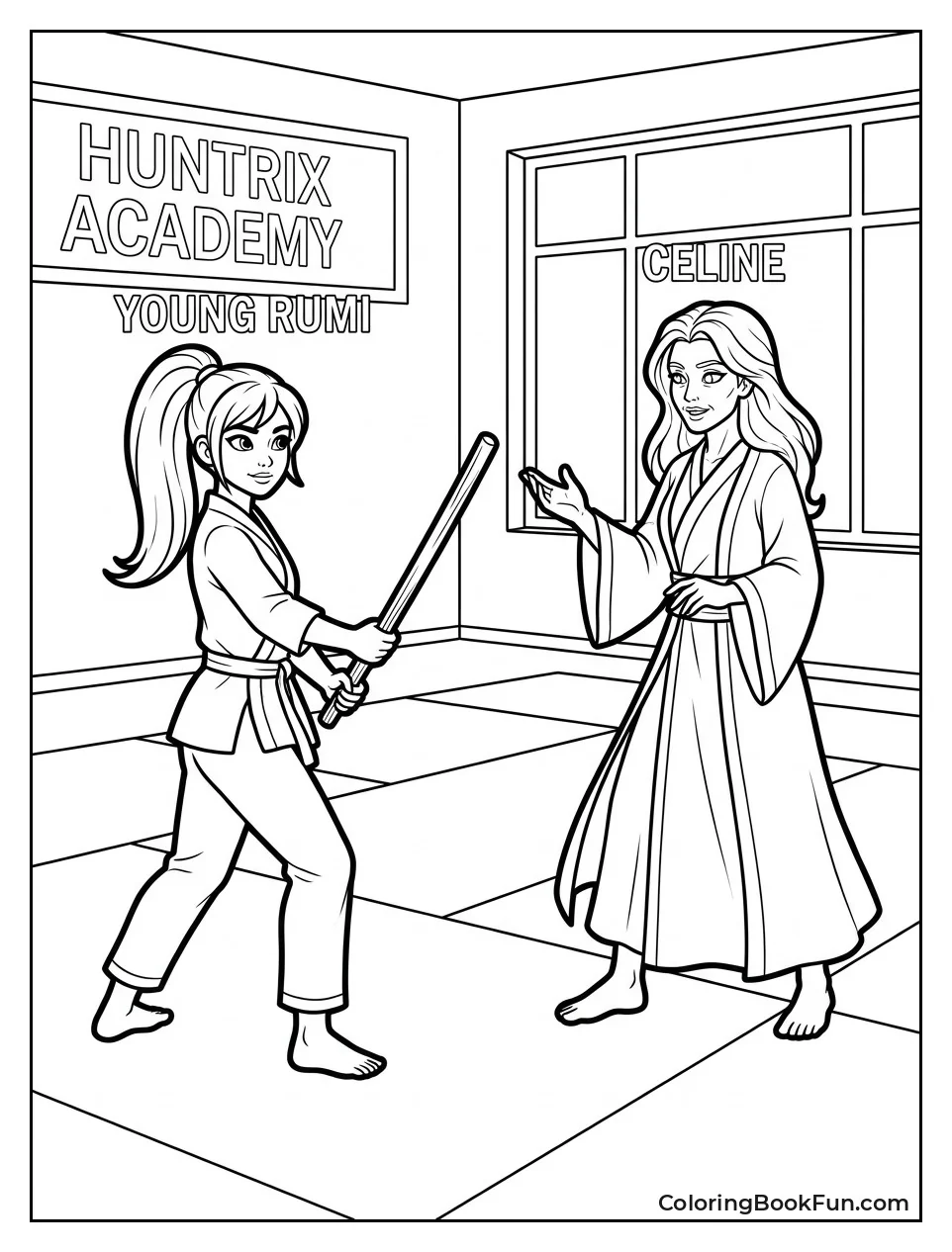 Young Rumi Training with Celine