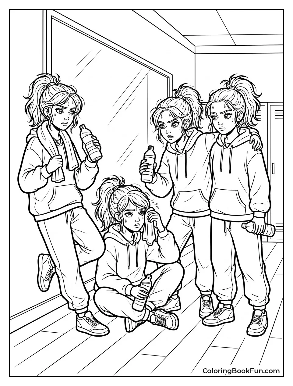 Practicing Dance Moves in Baggy Clothes