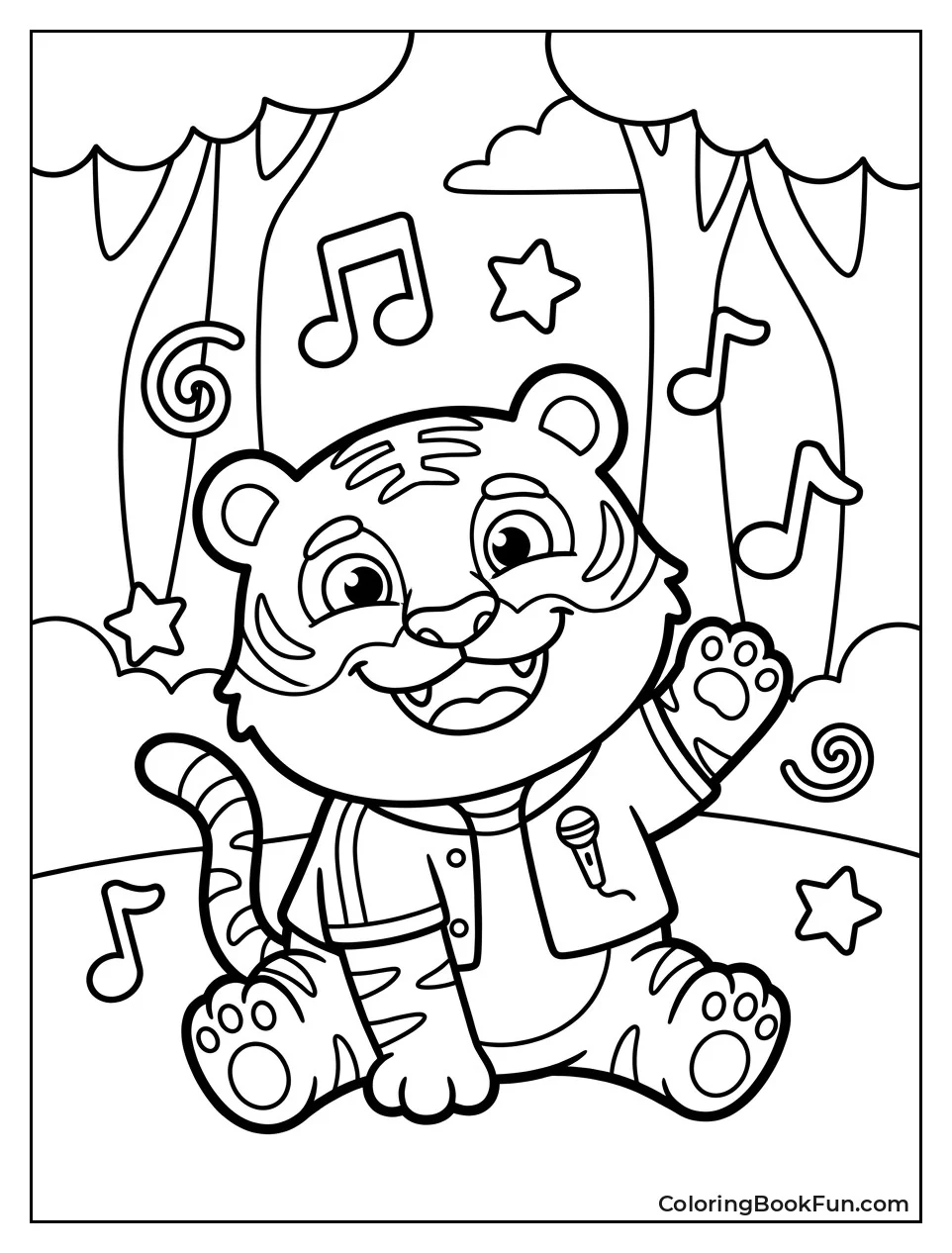 Derpy the Tiger Grinning Playfully