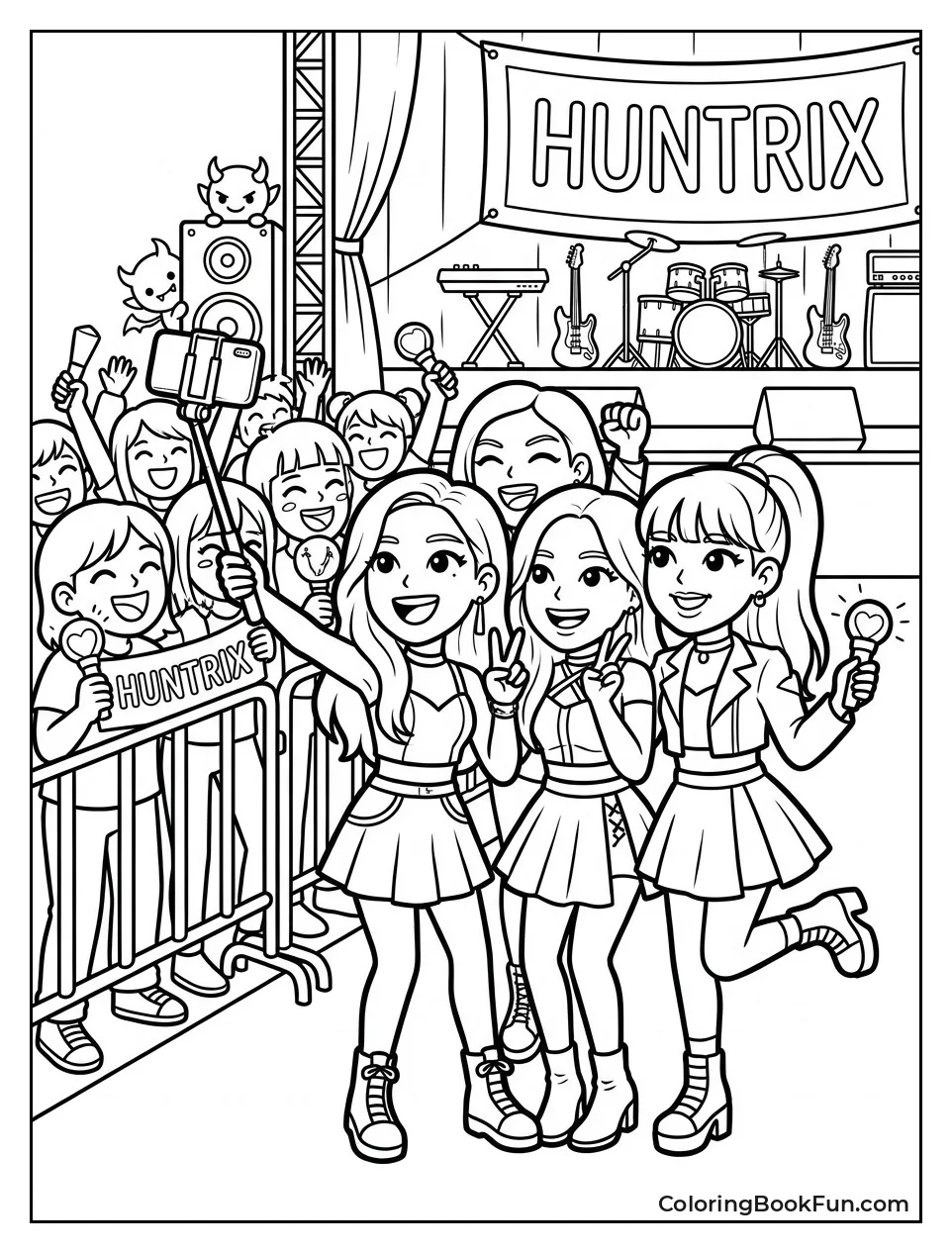 Taking a Fun Selfie with Fans