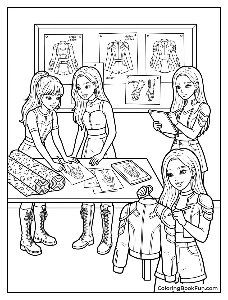 Designing New Stage Outfits in the Studio