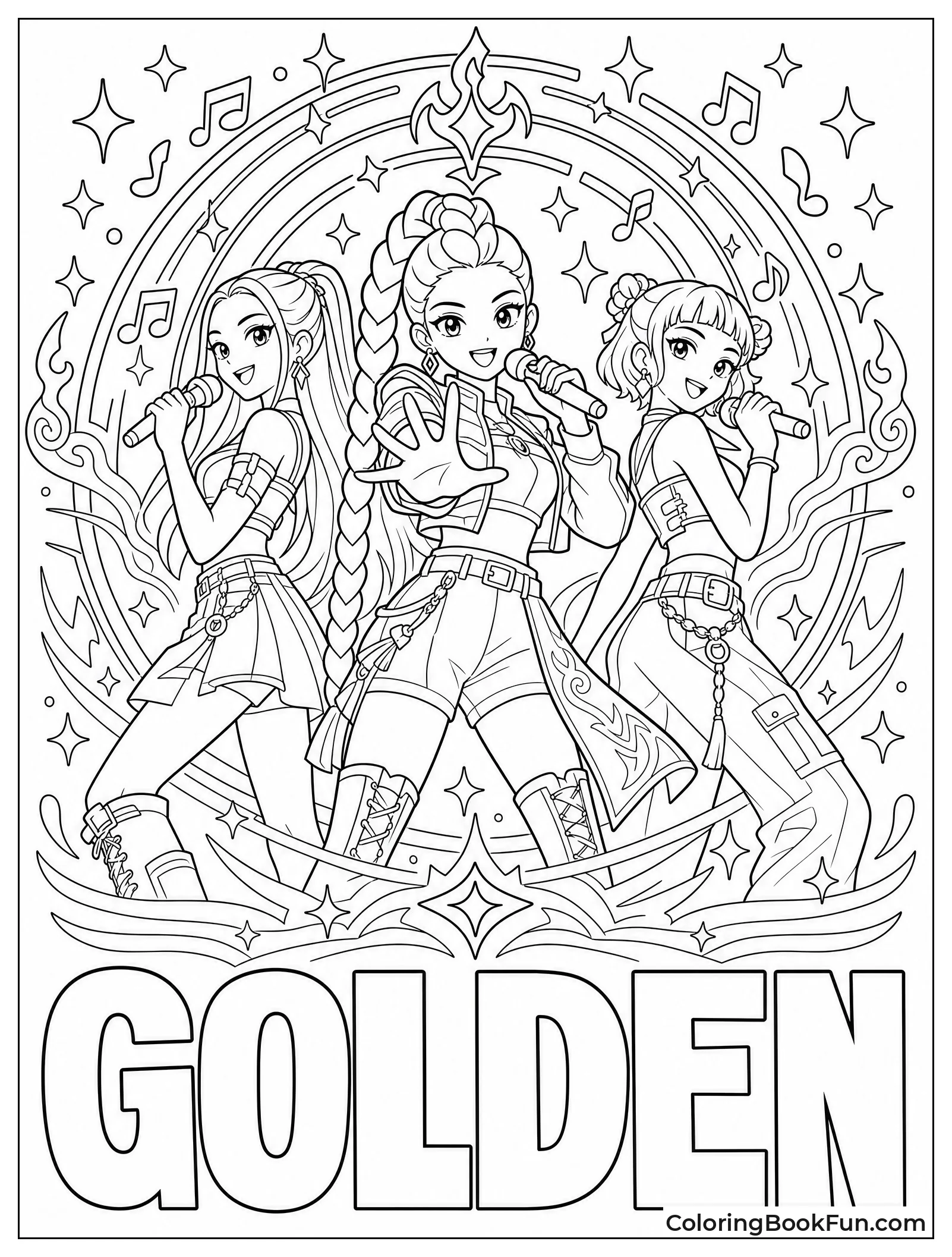 Singing to Create the Golden Honmoon