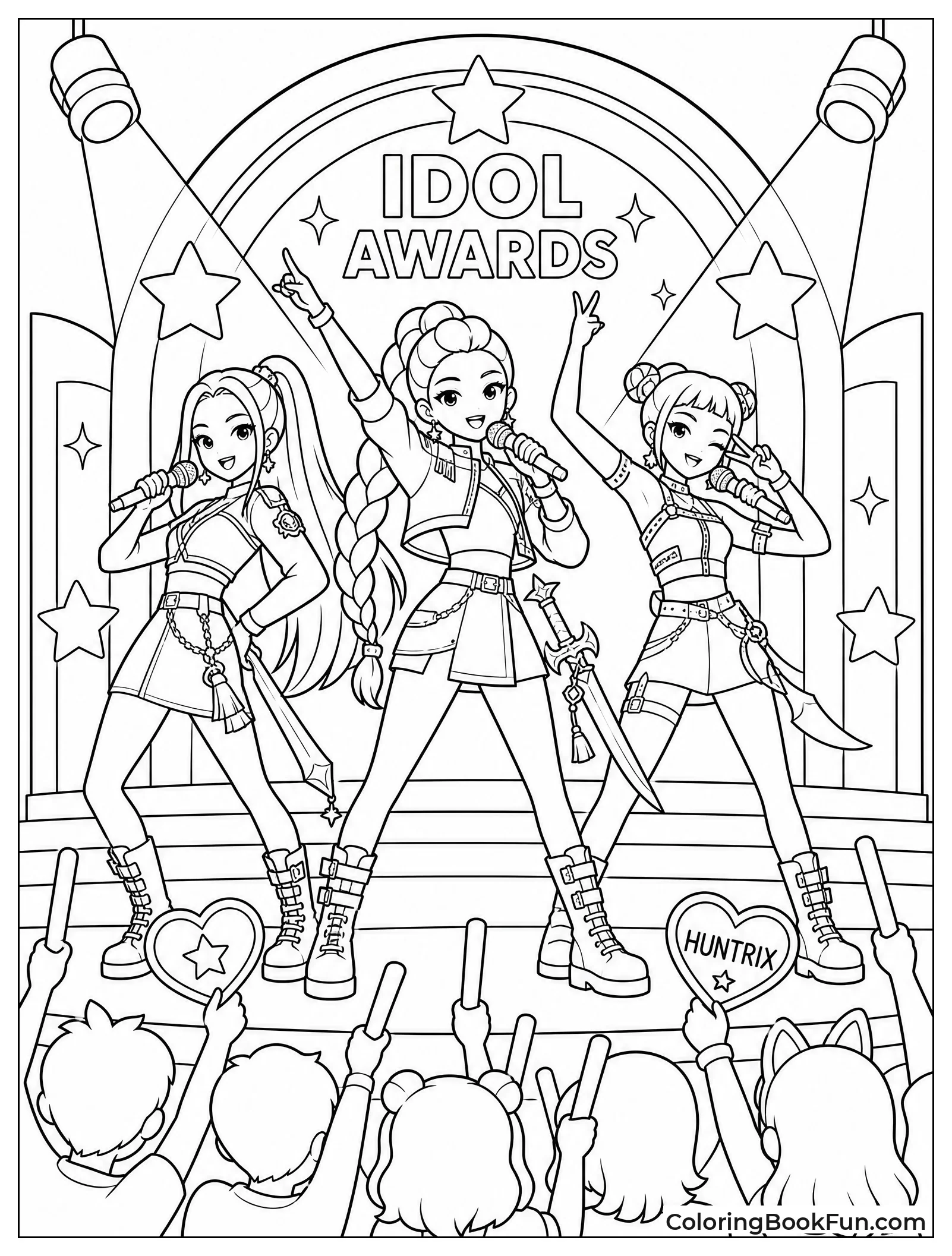 Performing at the Grand Idol Awards