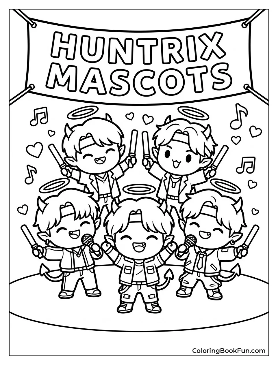 Cute Purified Demons as Group Mascots