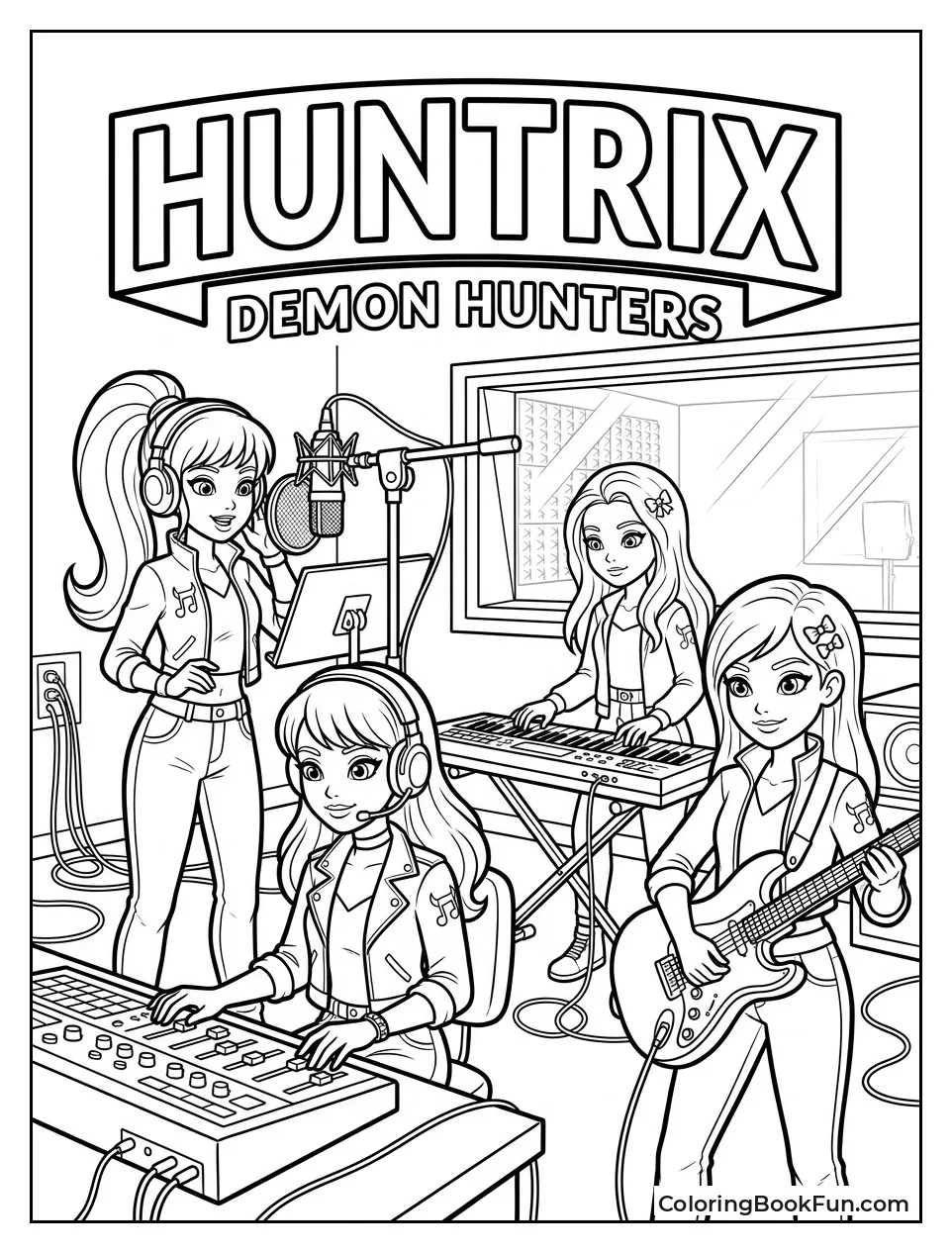 Recording Their Hit Song in the Studio