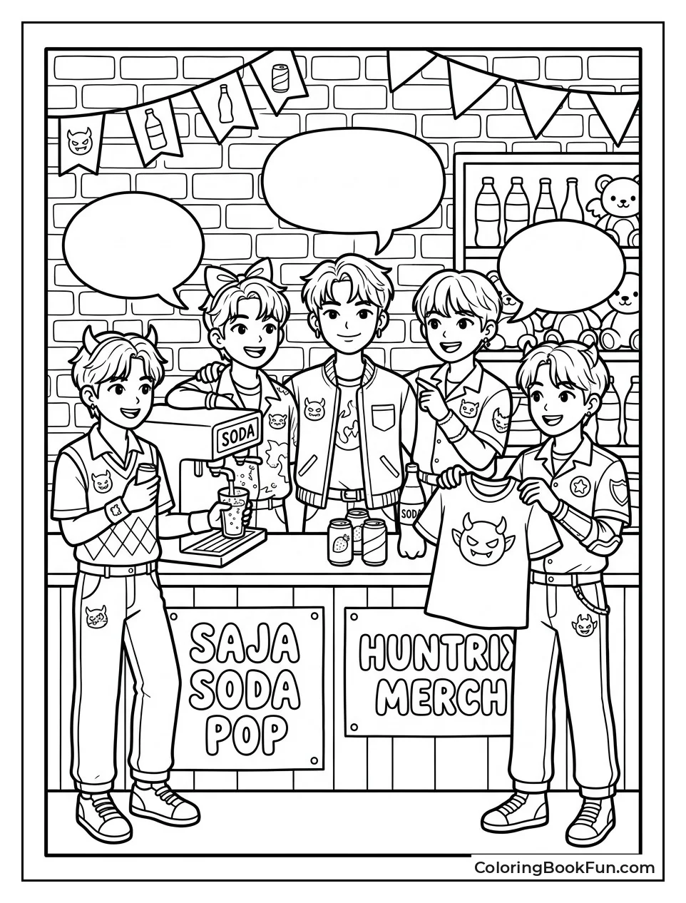 Saja Boys Running a Soda Pop Shop