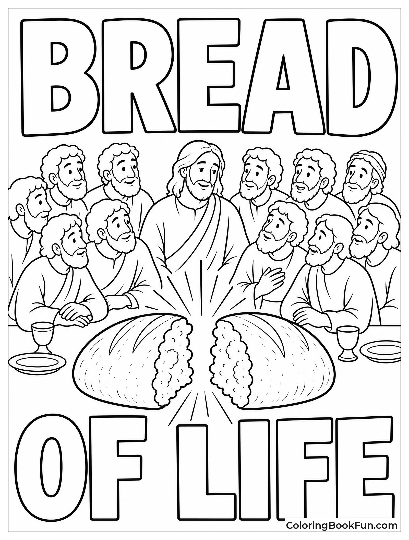 Big Loaf of Bread Breaks