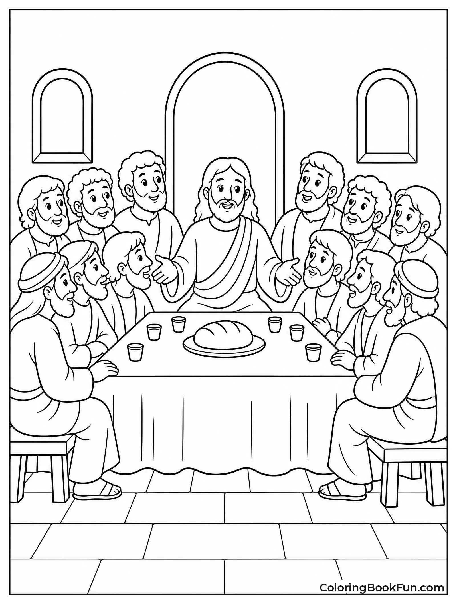 Modern Communion Table Scene