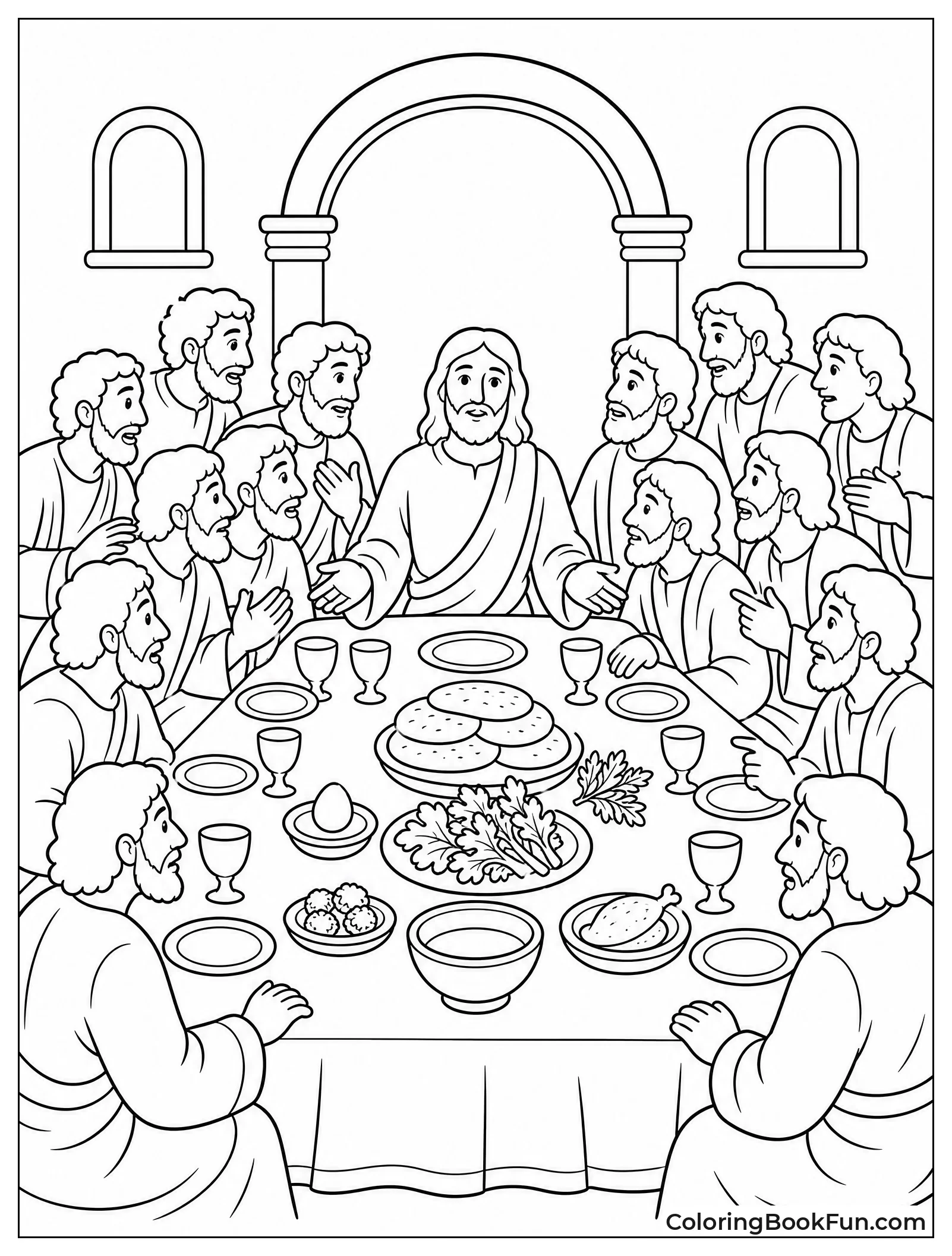 Table Set for Passover Meal