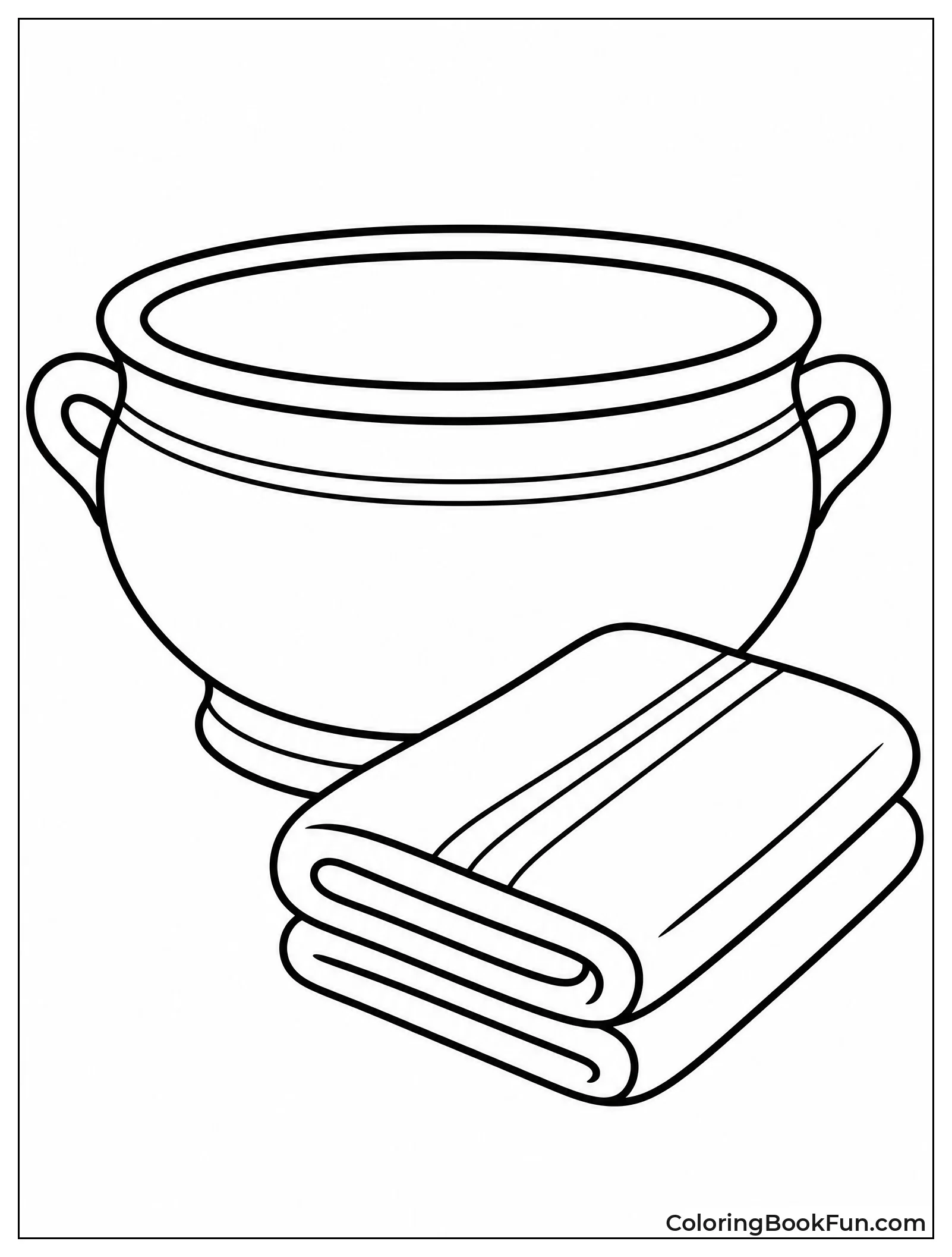 Basin and Towel for Washing
