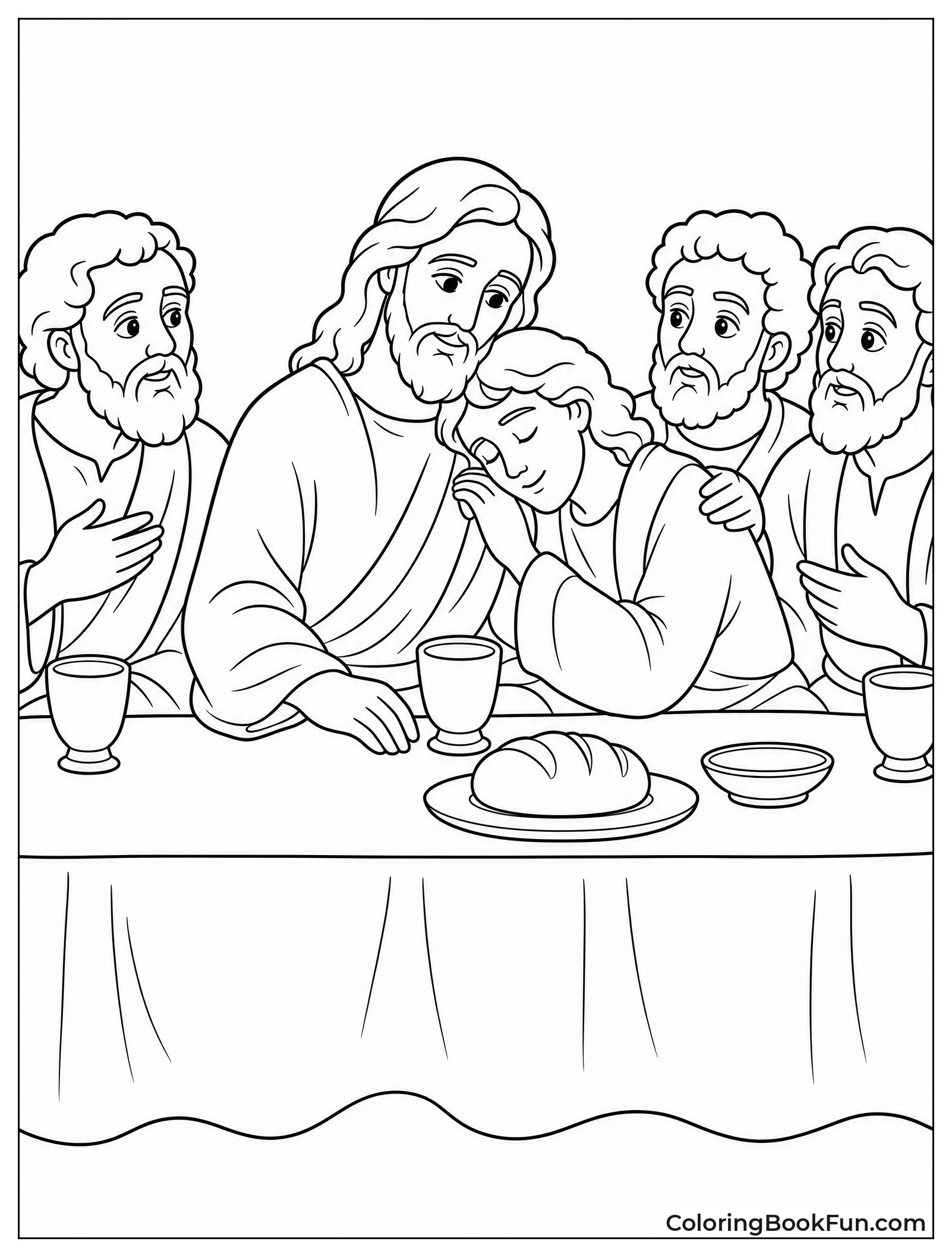 John Leans Close to Jesus