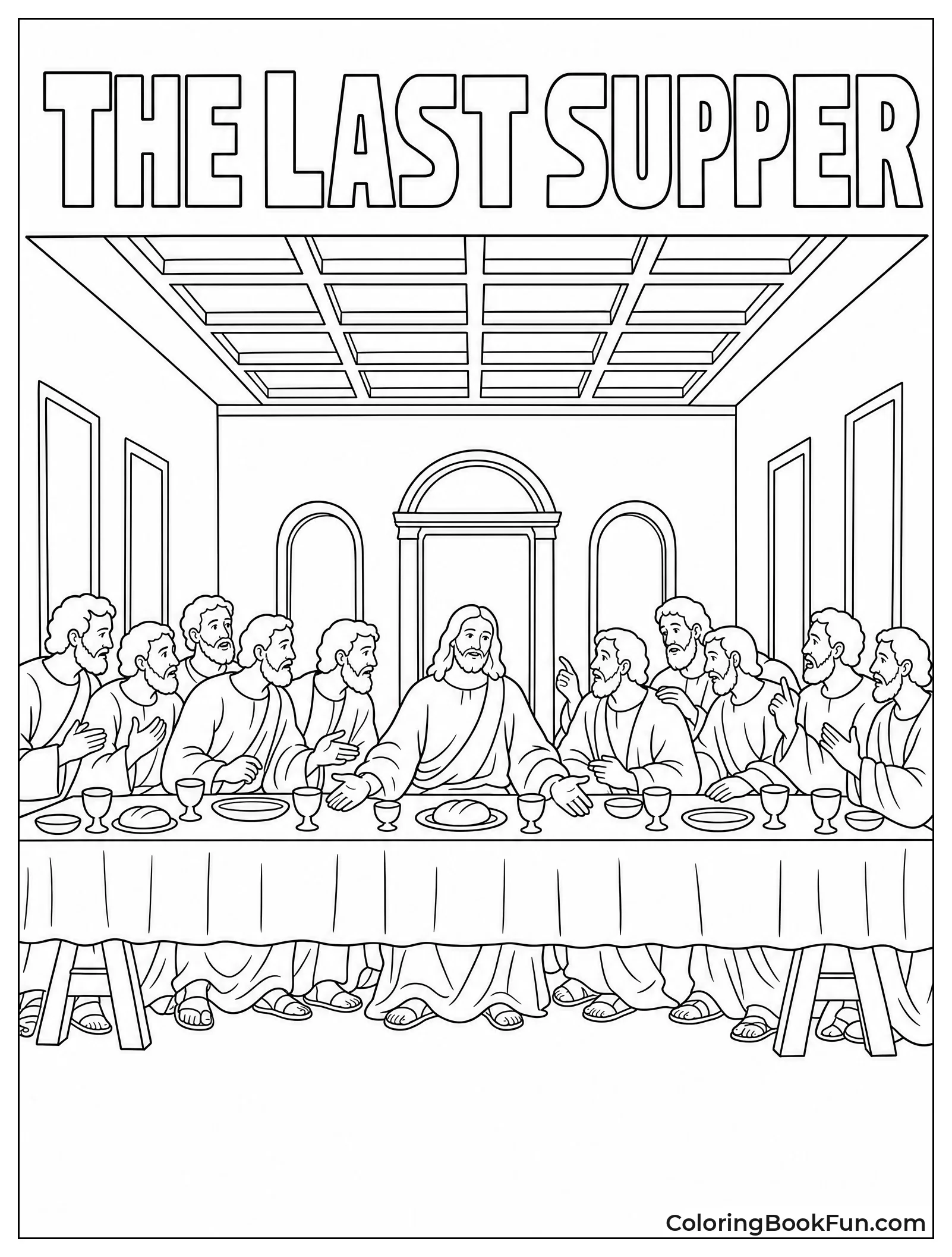 Jesus with Apostles at Table
