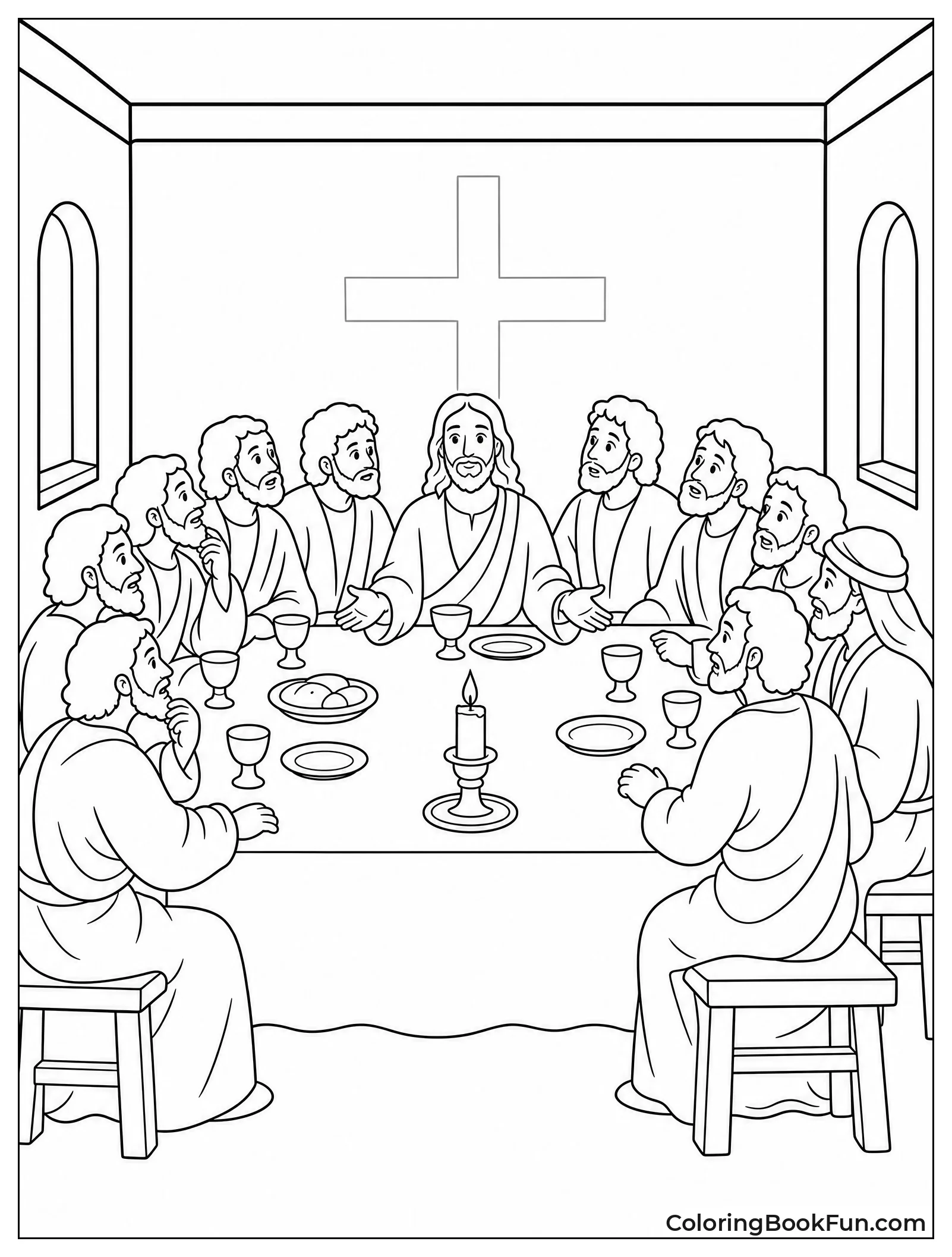 Shadow of Cross on Wall
