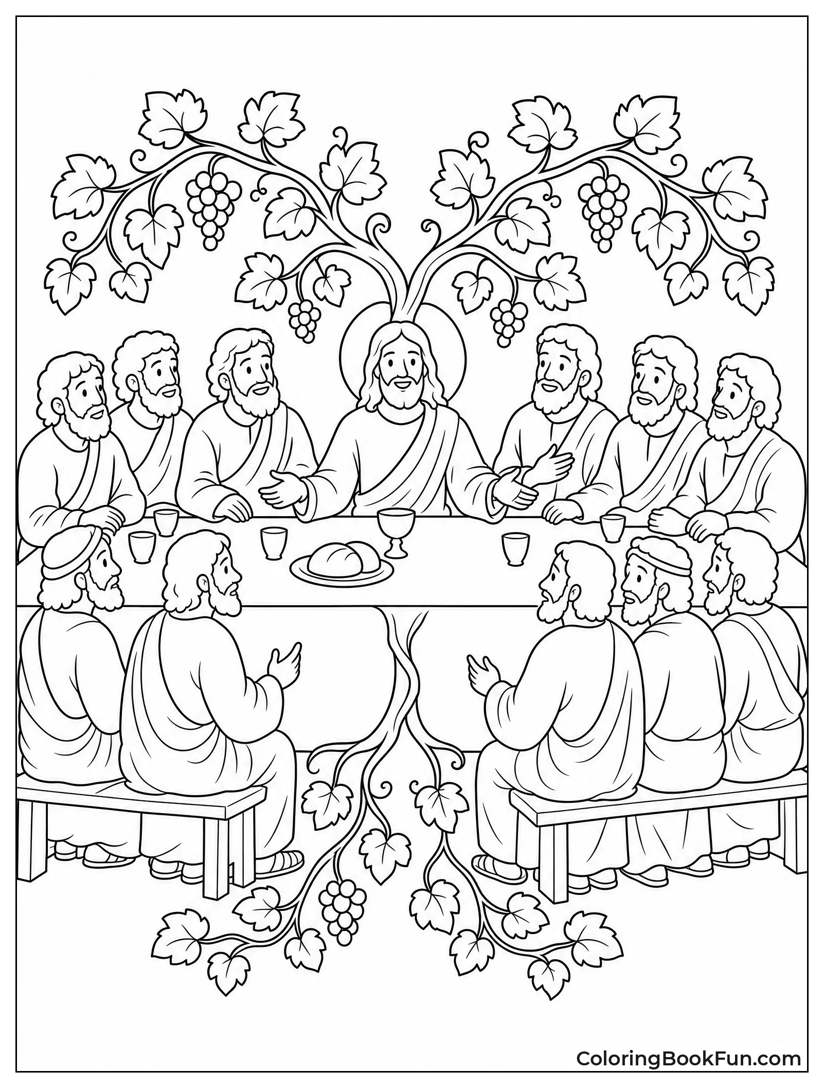Grapevines Grow from Jesus