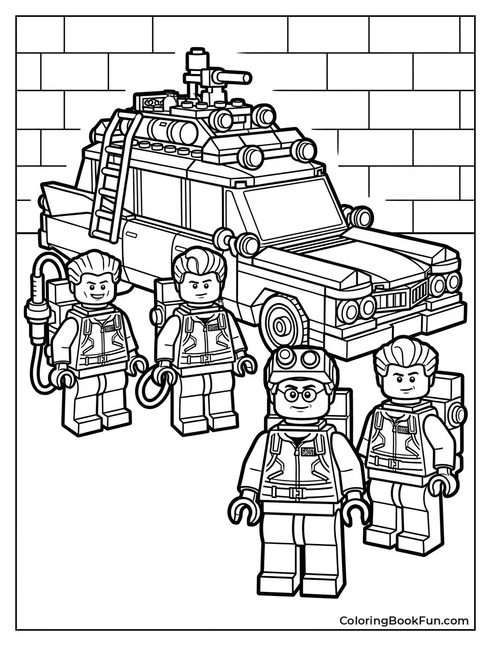 Lego Ghostbusters with Ecto Car