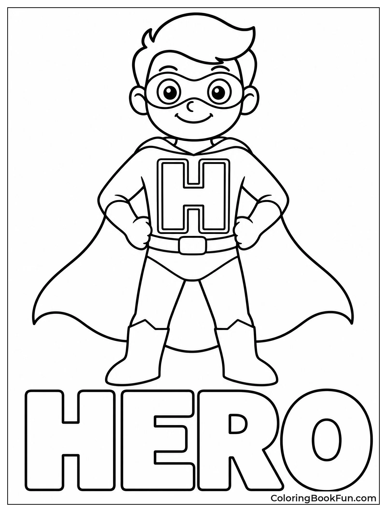 Superhero Shows Giant H Chest