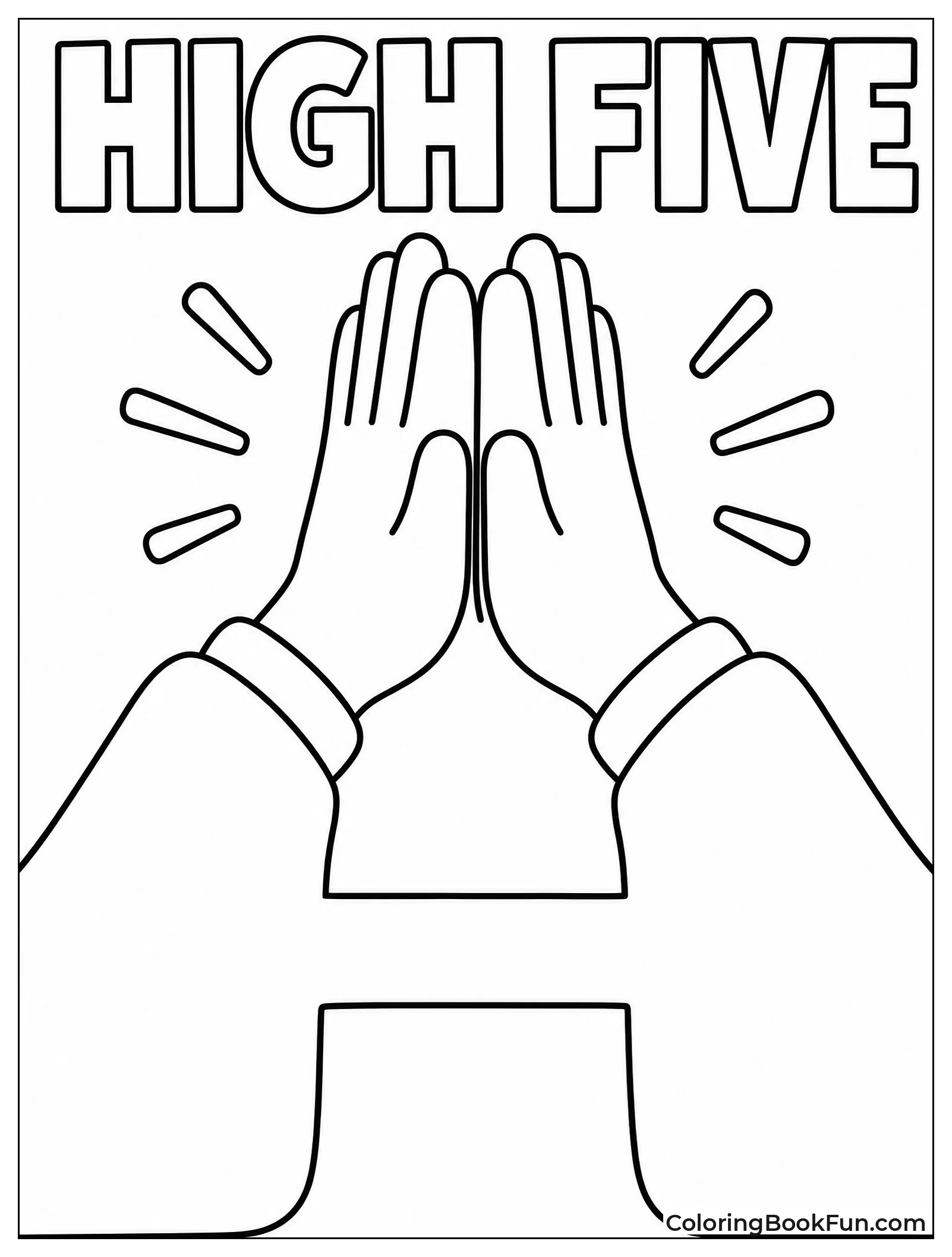 High Five Hands Form H