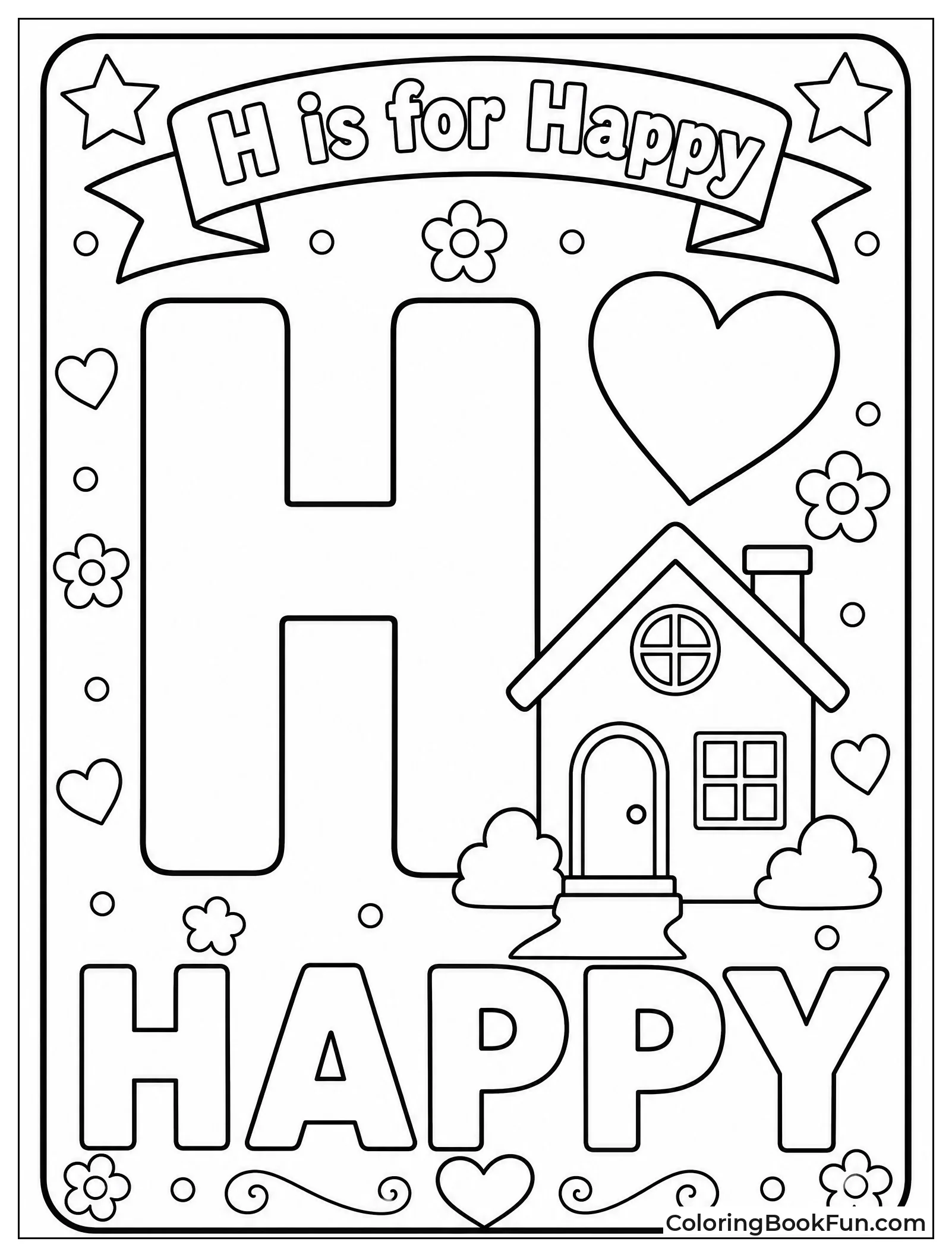 Poster with H and House