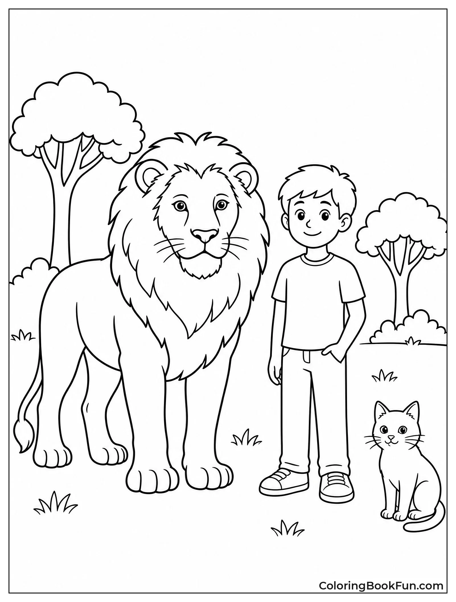 Lion Compared to Human Size