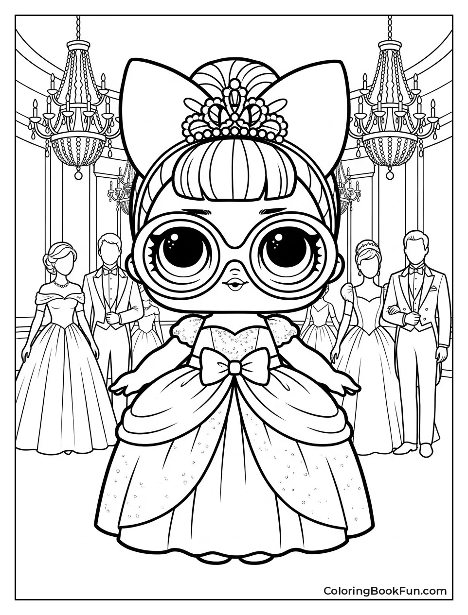 Doll Attends a Glamorous Ball