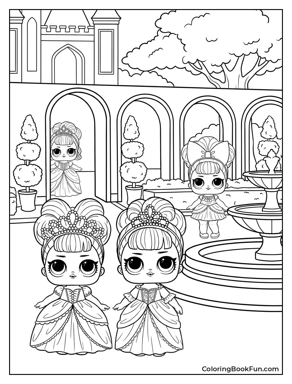 Dolls Enjoy Royal High Tea