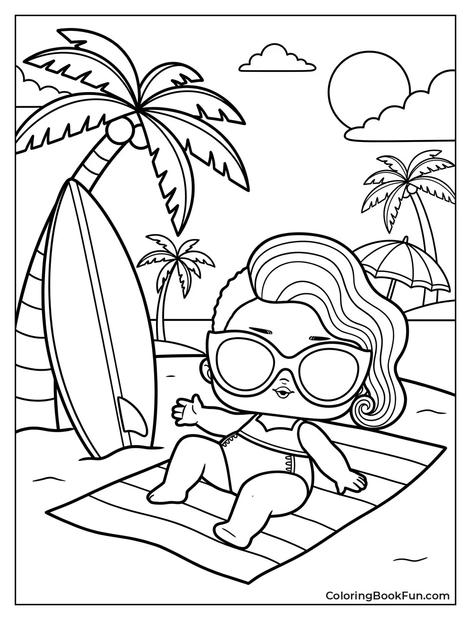 Vacay Babay Relaxes on the Beach