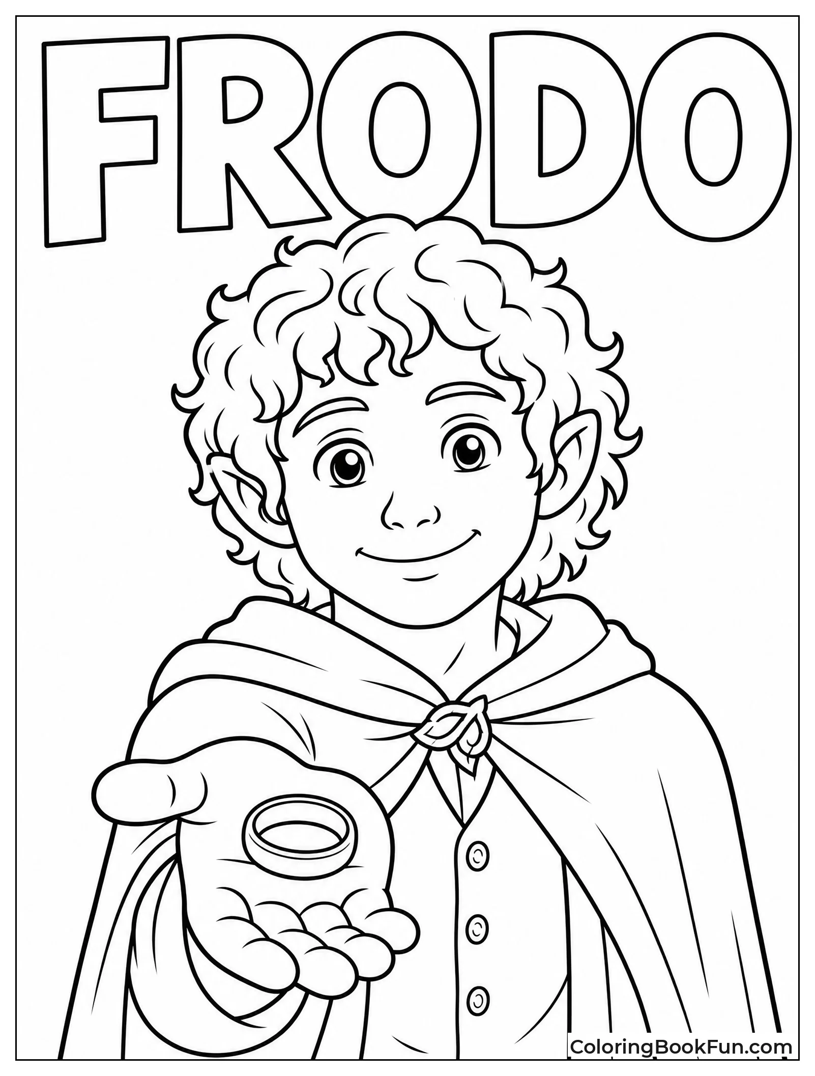 Hobbit Holding the One Ring