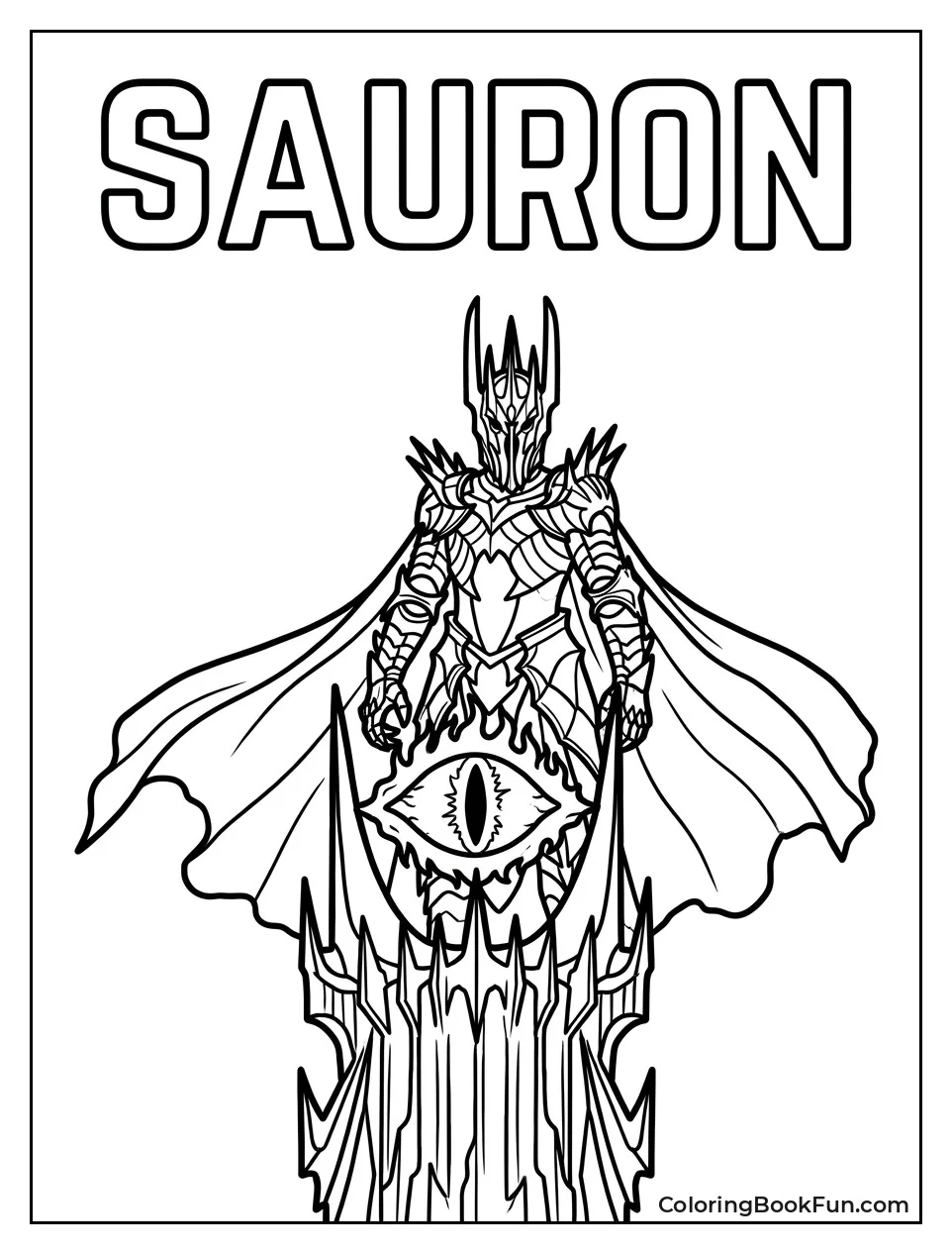 Dark Lord Standing on Tall Tower