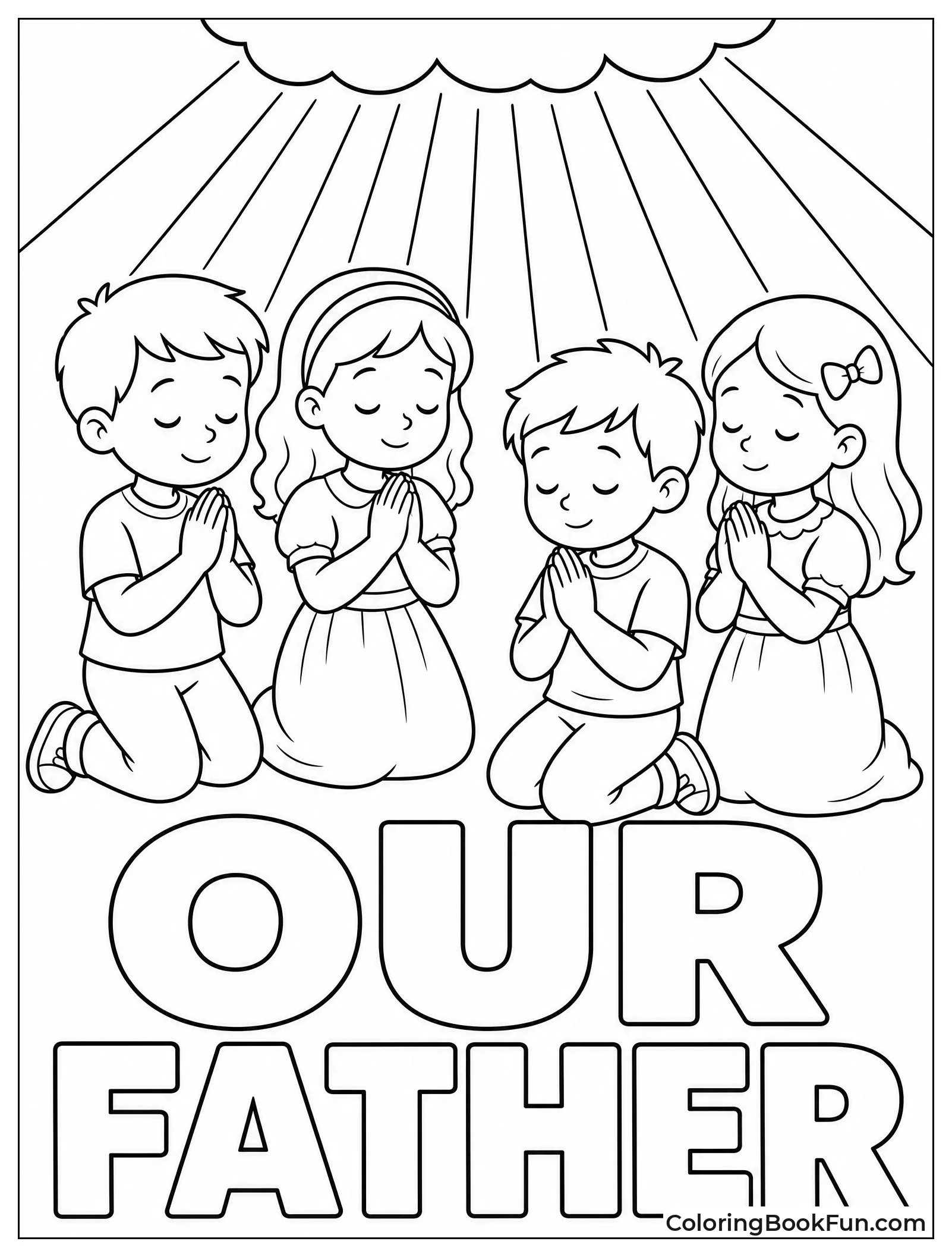 Children Reciting the Lord's Prayer