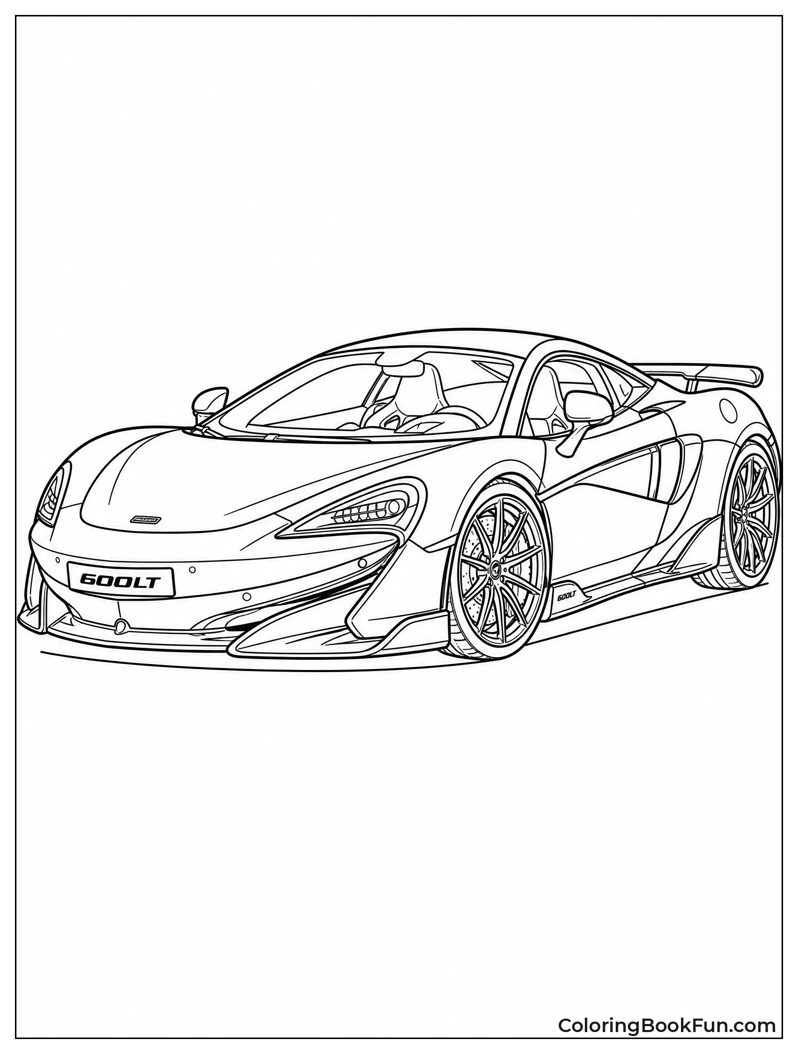 Detailed Realistic McLaren Drawing