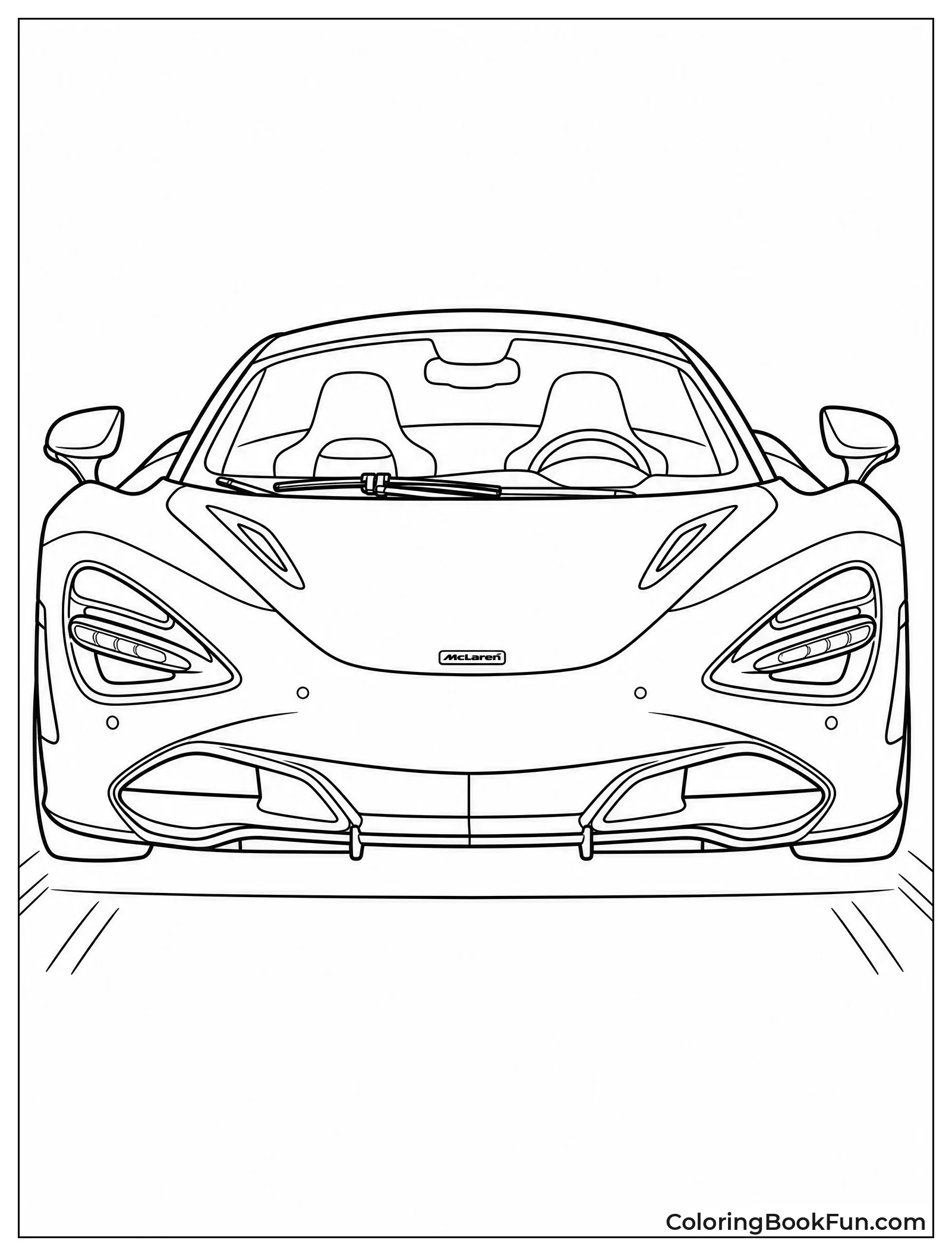 Front View of McLaren 720S