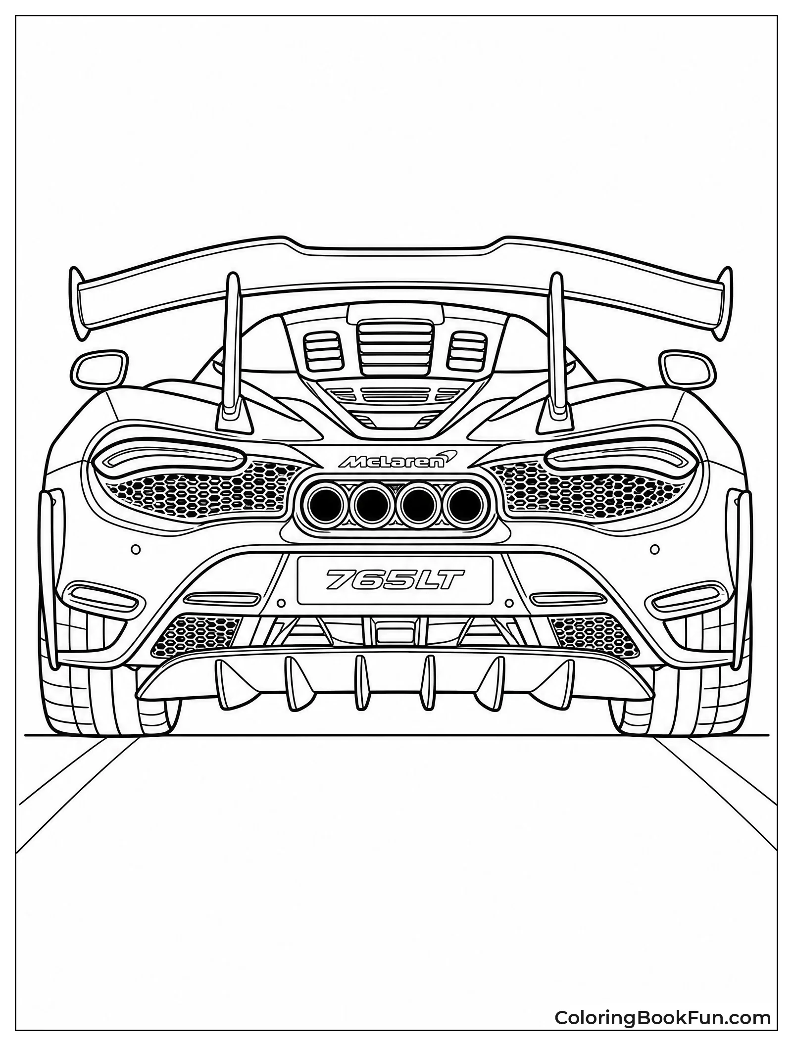 McLaren Rear with Big Exhausts