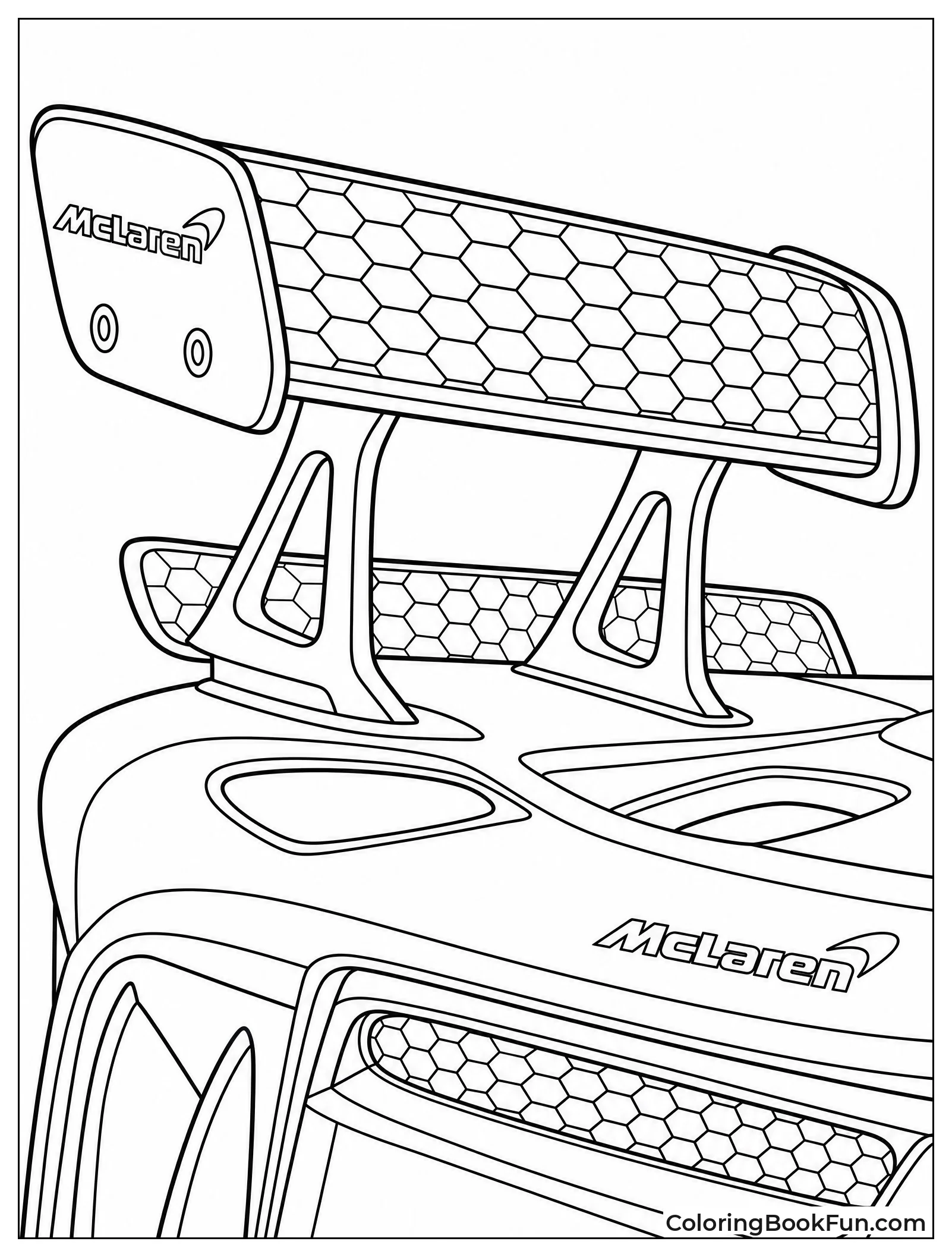 Carbon Fiber Pattern on Wing