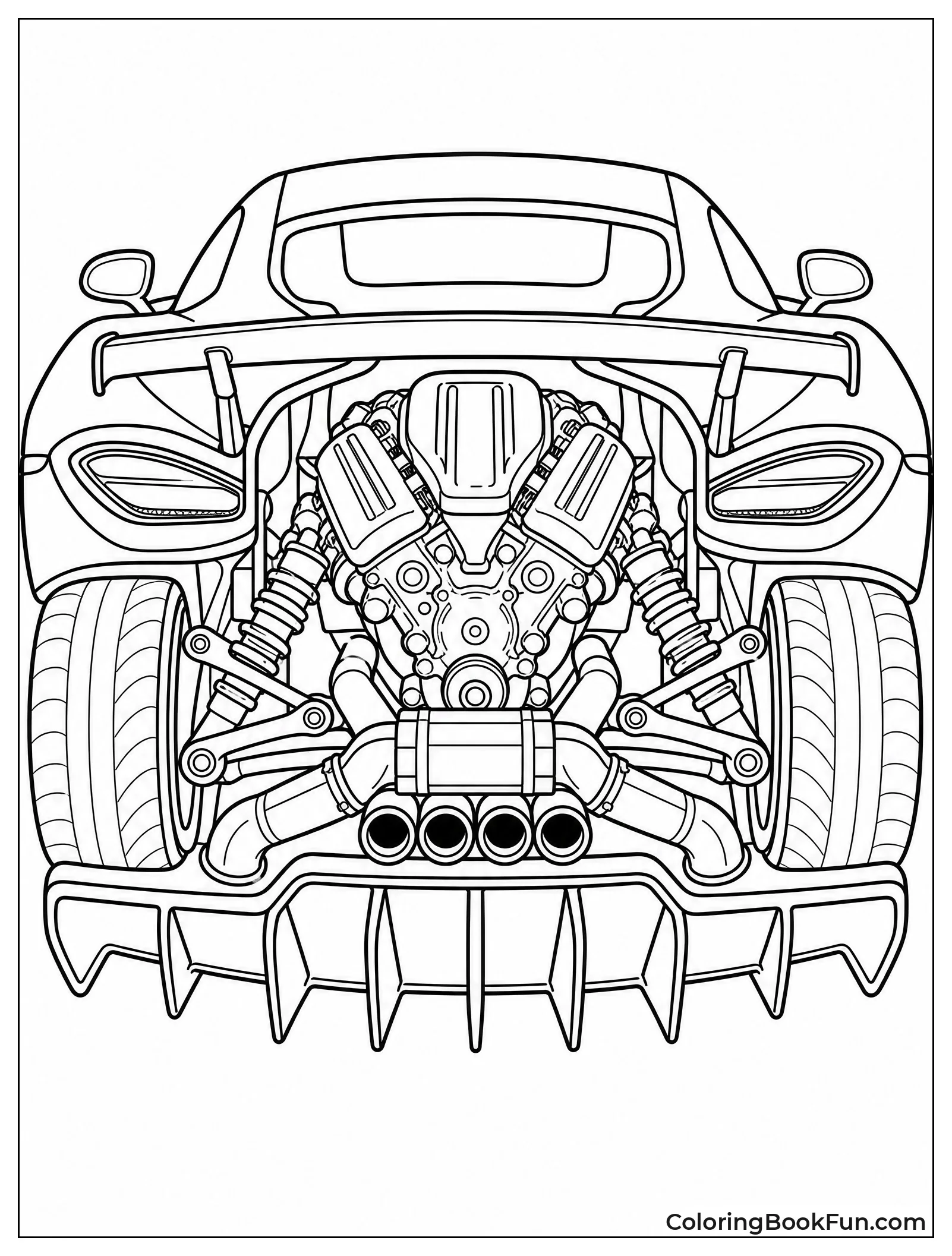 McLaren Engine in Cutaway View
