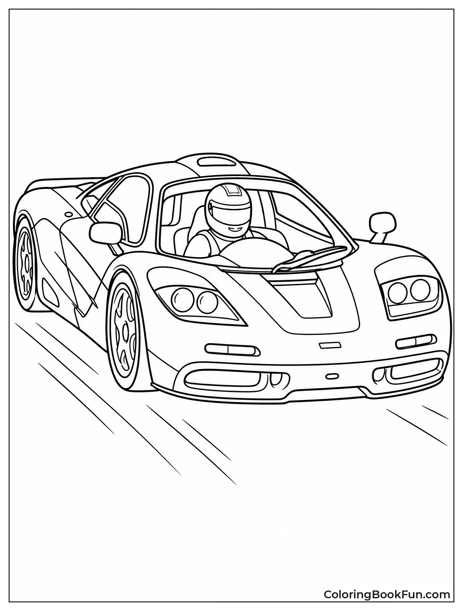 McLaren F1 with Racing Driver