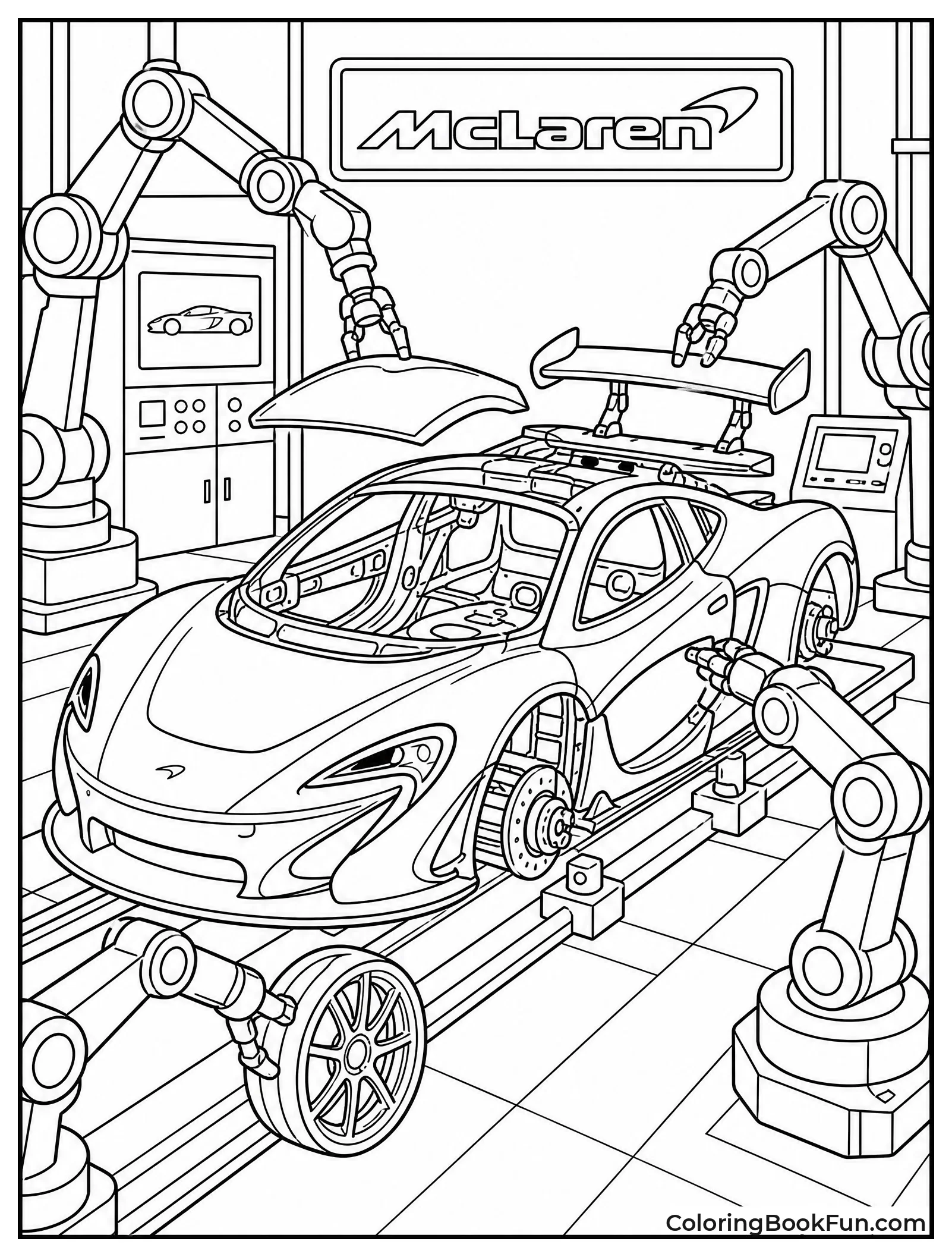 Robots Building New McLaren Car