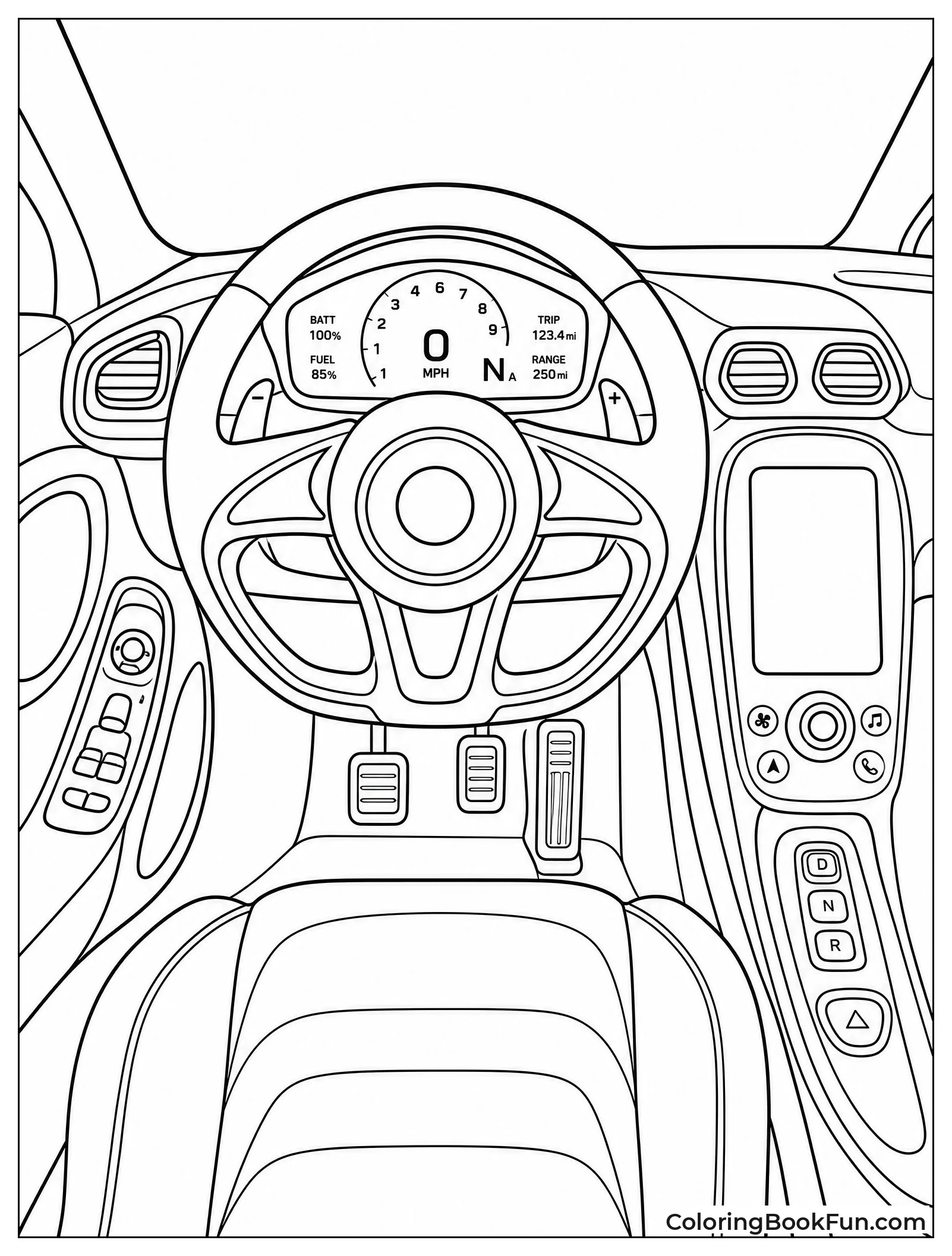 Inside McLaren Cockpit and Wheel