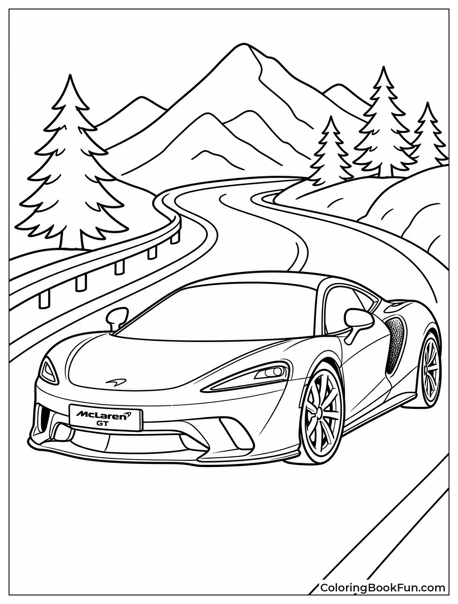 McLaren on Winding Mountain Road